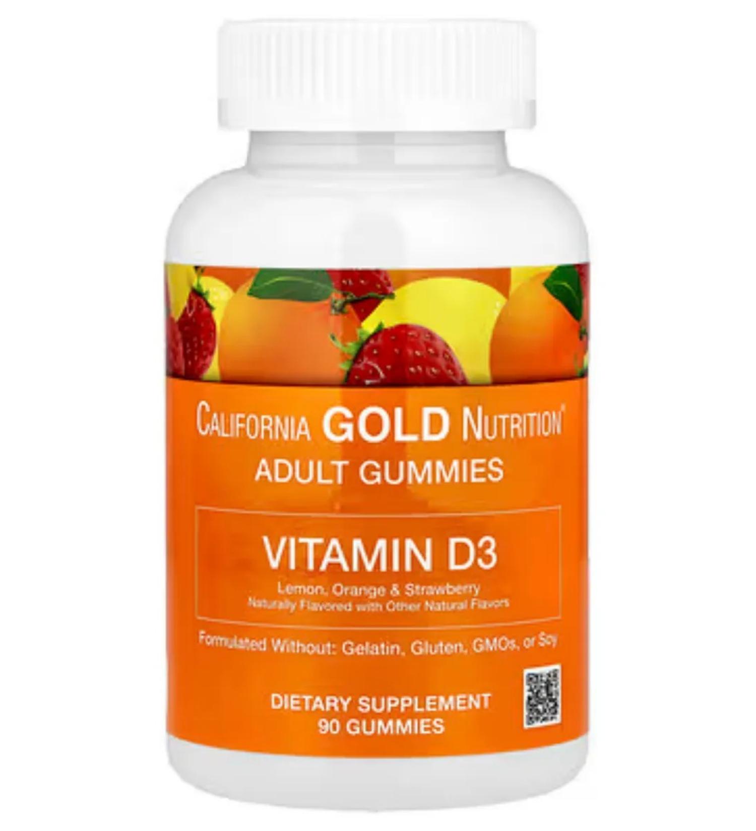 California Gold Nutrition Vitamin D3 2000iu 50mkg vitamin D3 marmalade 90 pieces