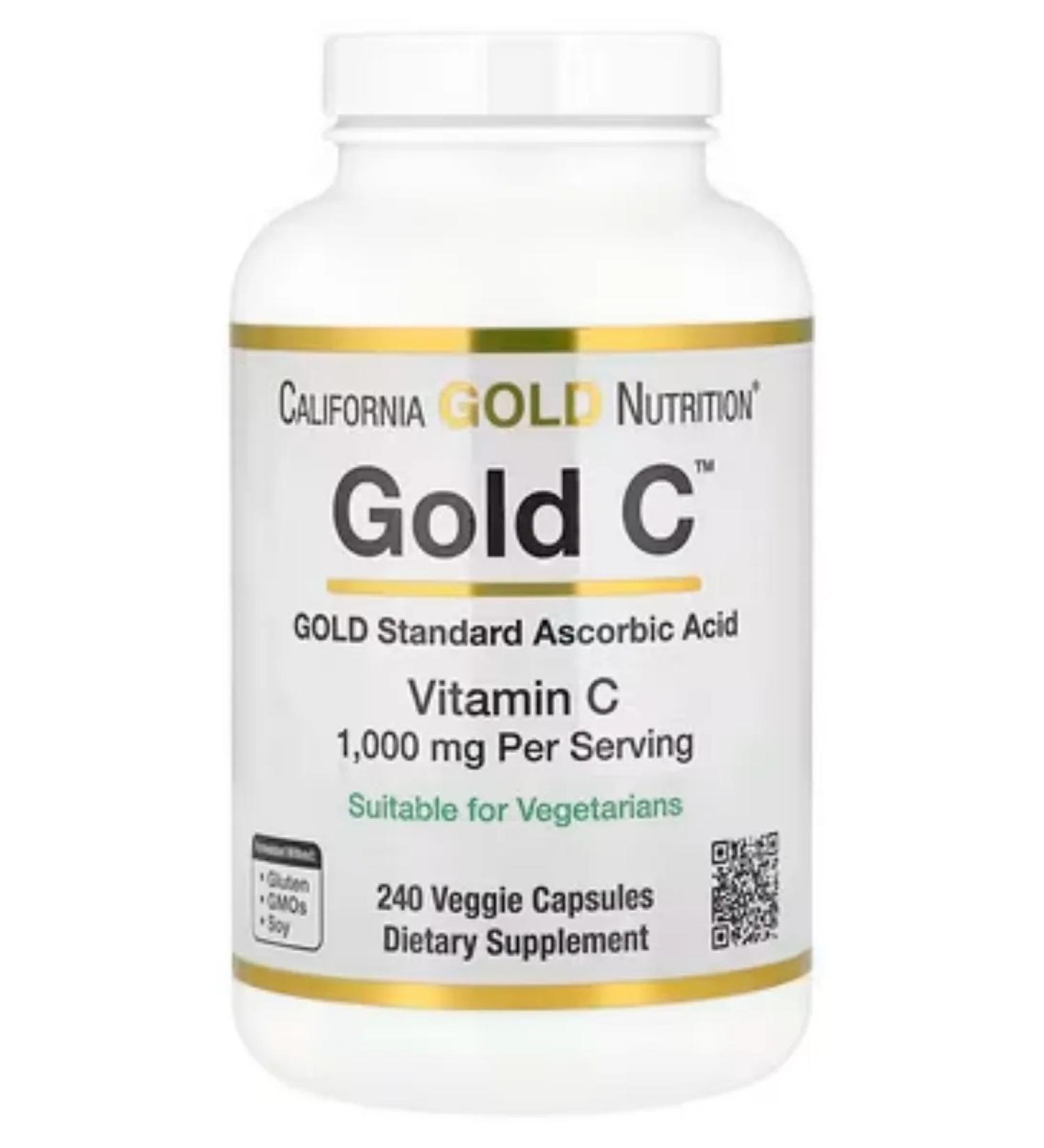 California Gold Nutrition Gold C Vitamin C California Gold Vitamin C 1000mg 240kap