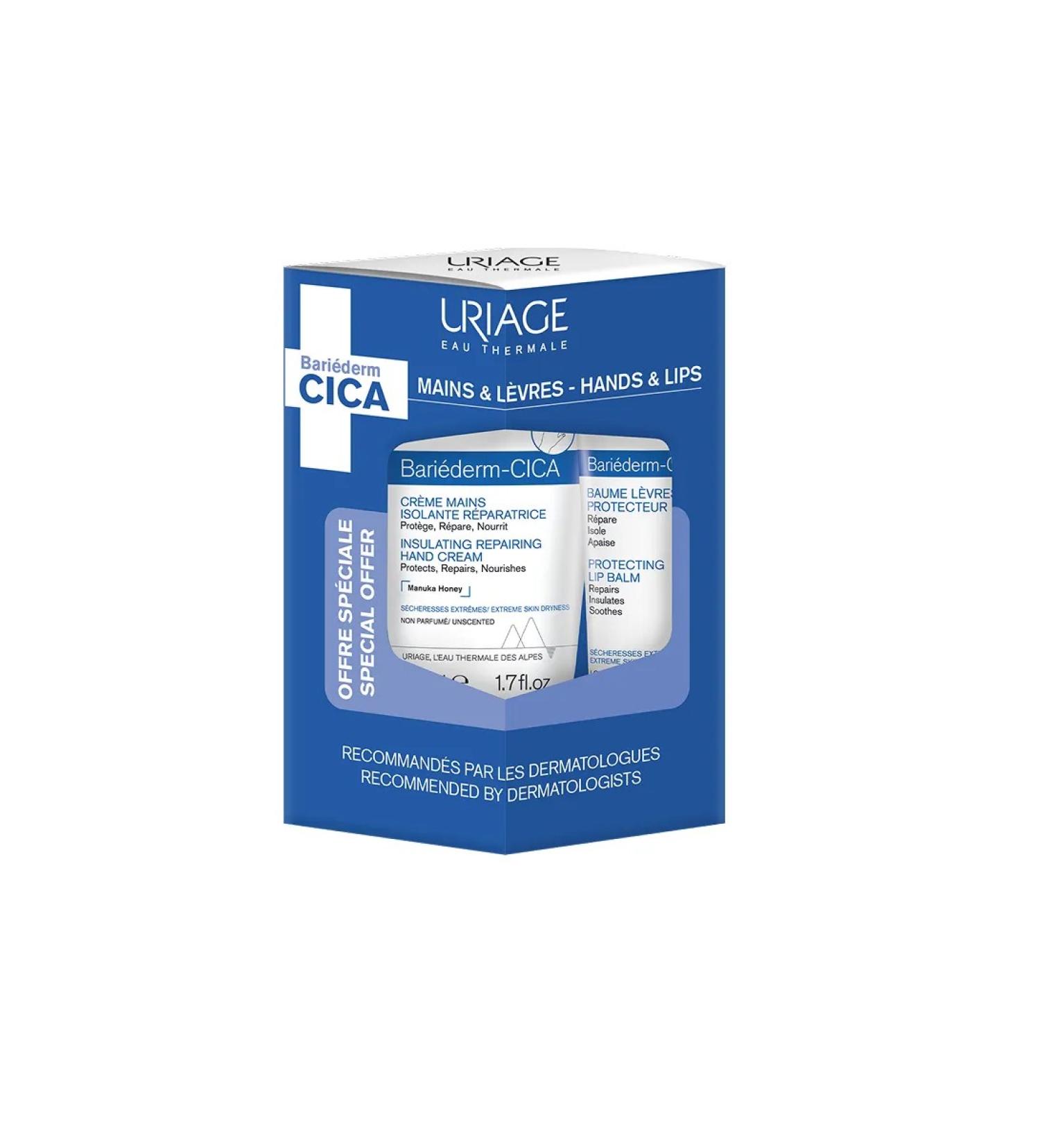 URIAGE Gift set of hand cream + lip balm - Buy Online on GoSupps.com