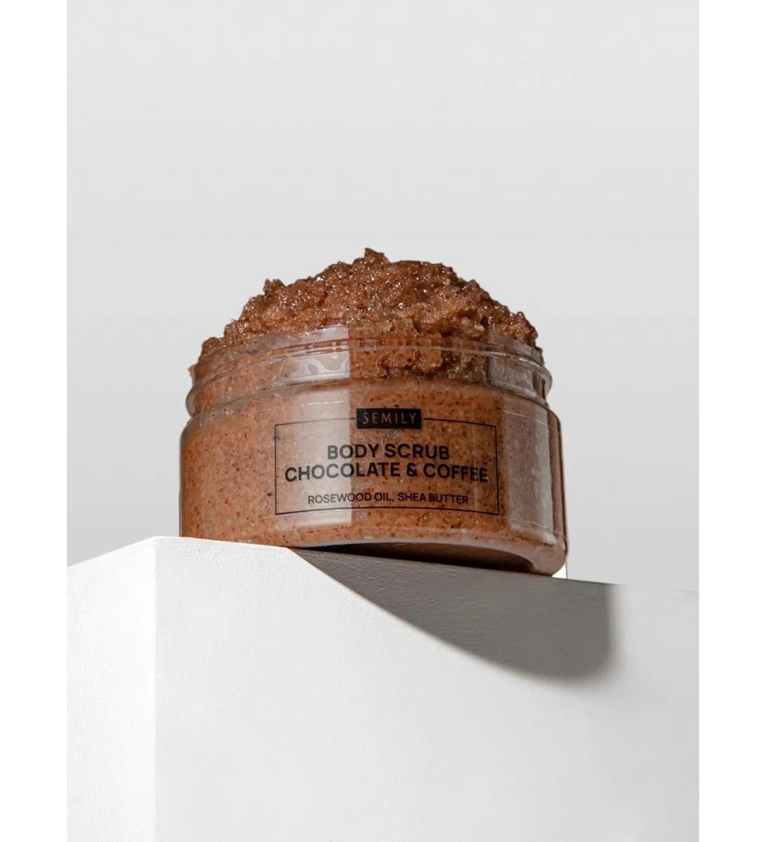 Semily Anti -cellulite body scrub with chocolate coffee oils - Buy Online on GoSupps.com