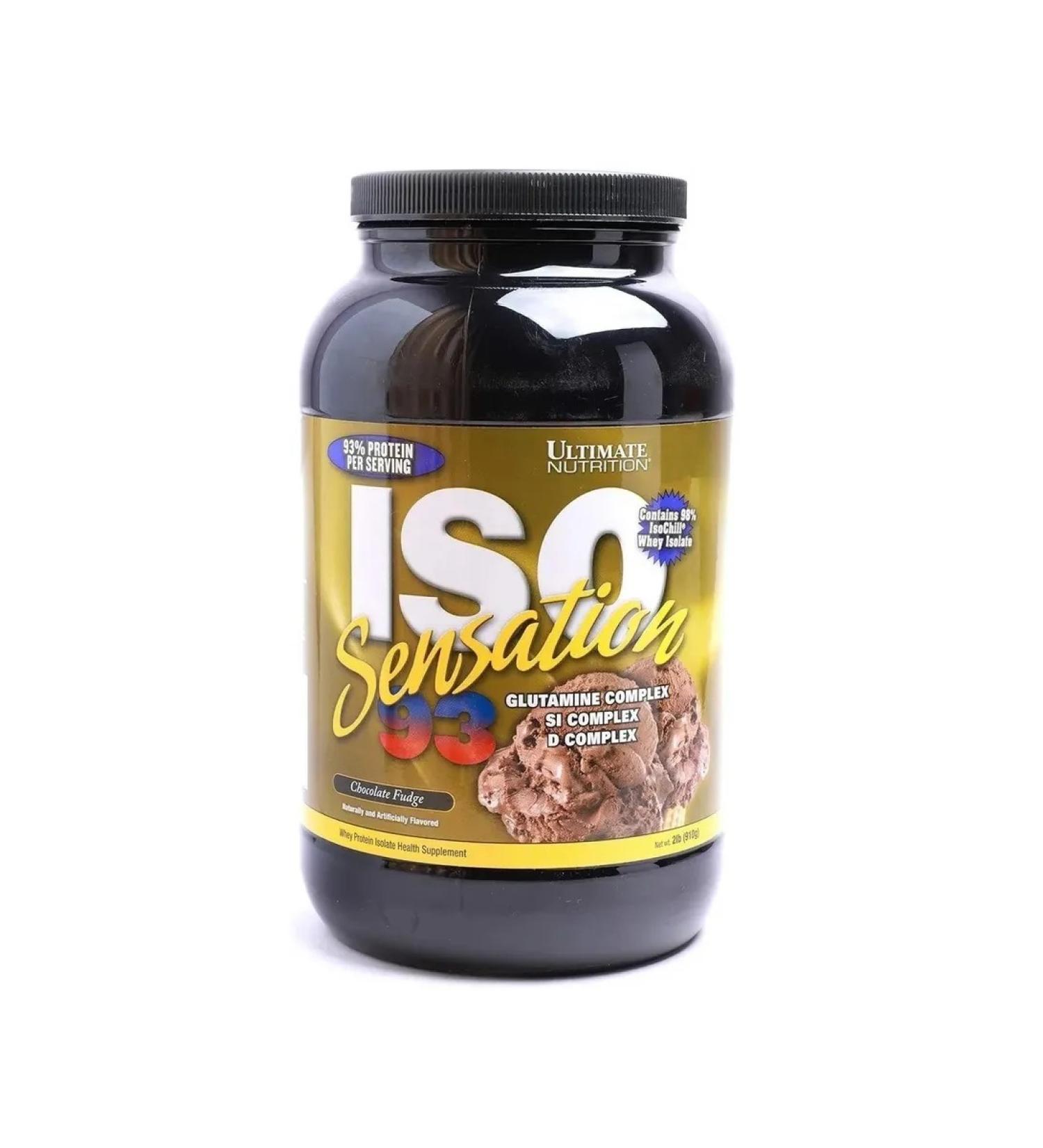 Ultimate Nutrition ISO Sensation 910 gr 2LB chocolate lipstick isolate