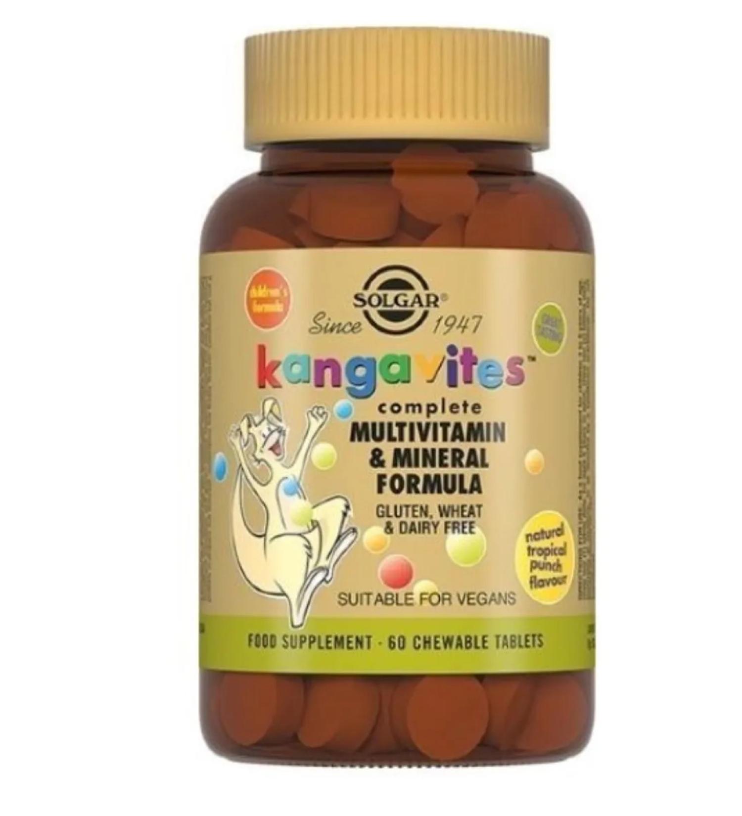 Home medicine cabinet Solgar Kangavitest Comprehensive Formula for children 60pcs