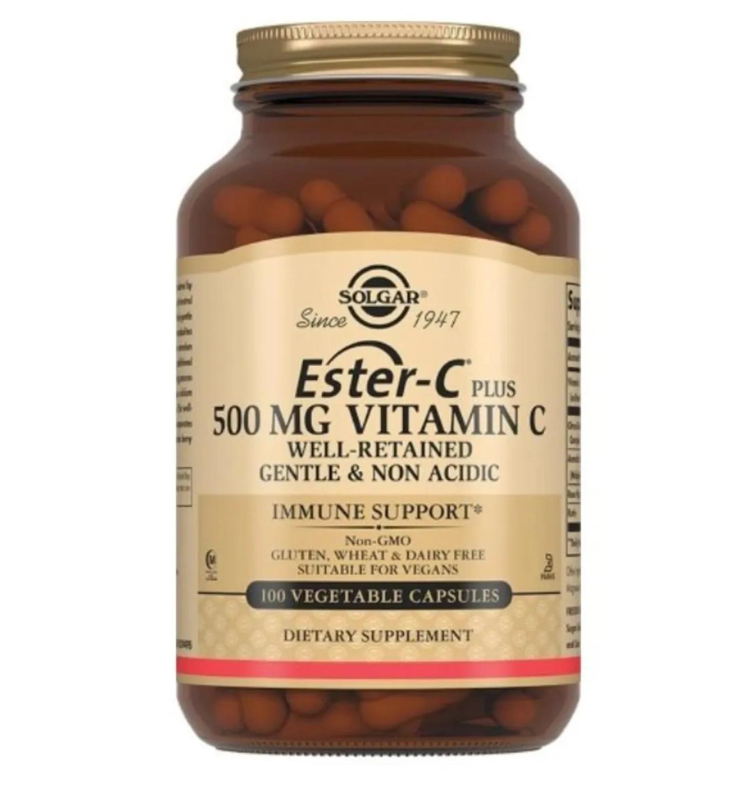 Home medicine cabinet Solgar Esther-S Plus Vit. With caps 500 mg x100pcs