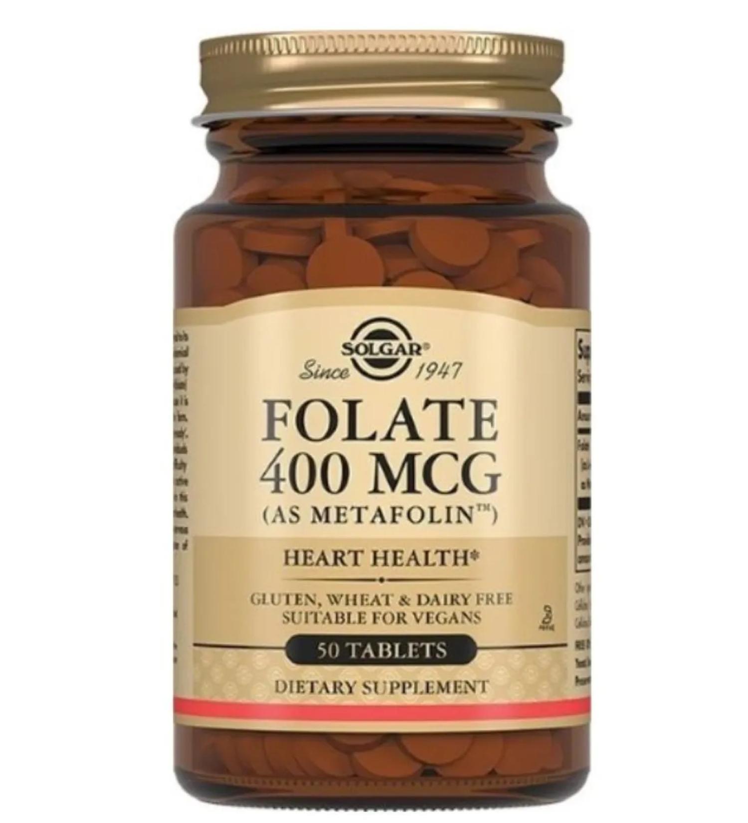Home medicine cabinet Solgar folat (metapolin) table 400 g x50pcs