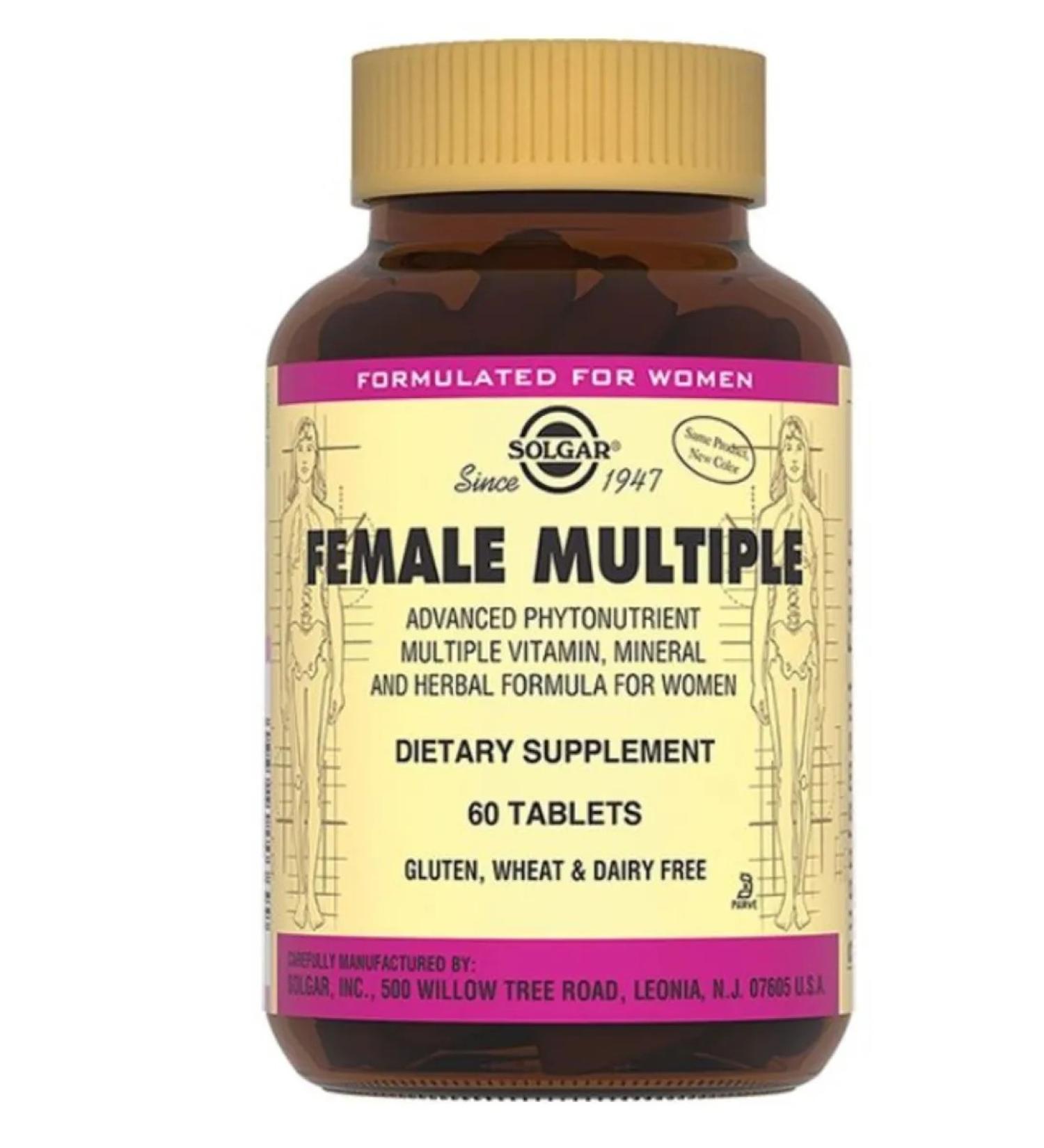 Home medicine cabinet Solgar multivitamin and min. Comp. for women 60pcs