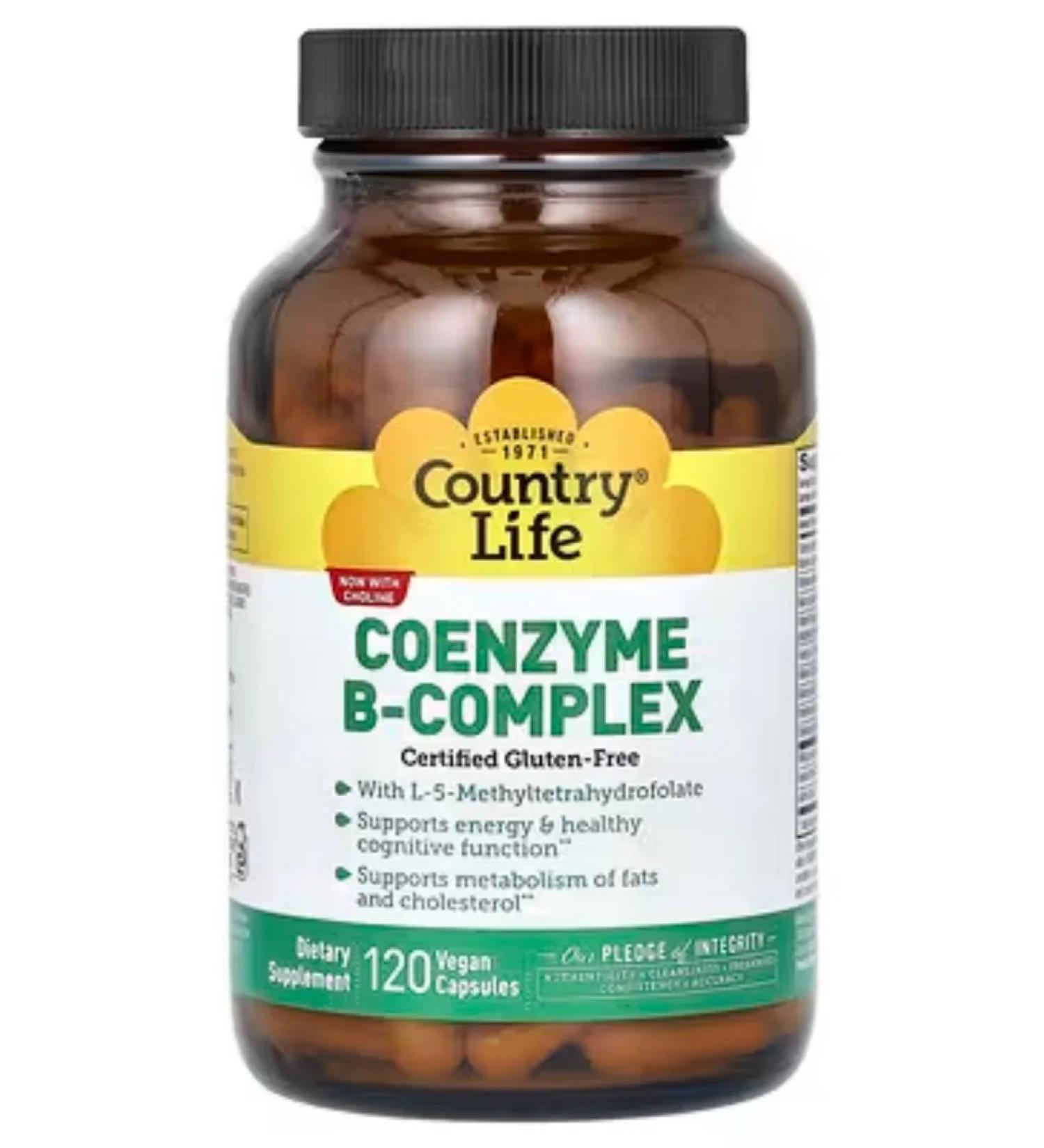 Country Life Coenzyme B Complex Coenzym B complex 120 capsules