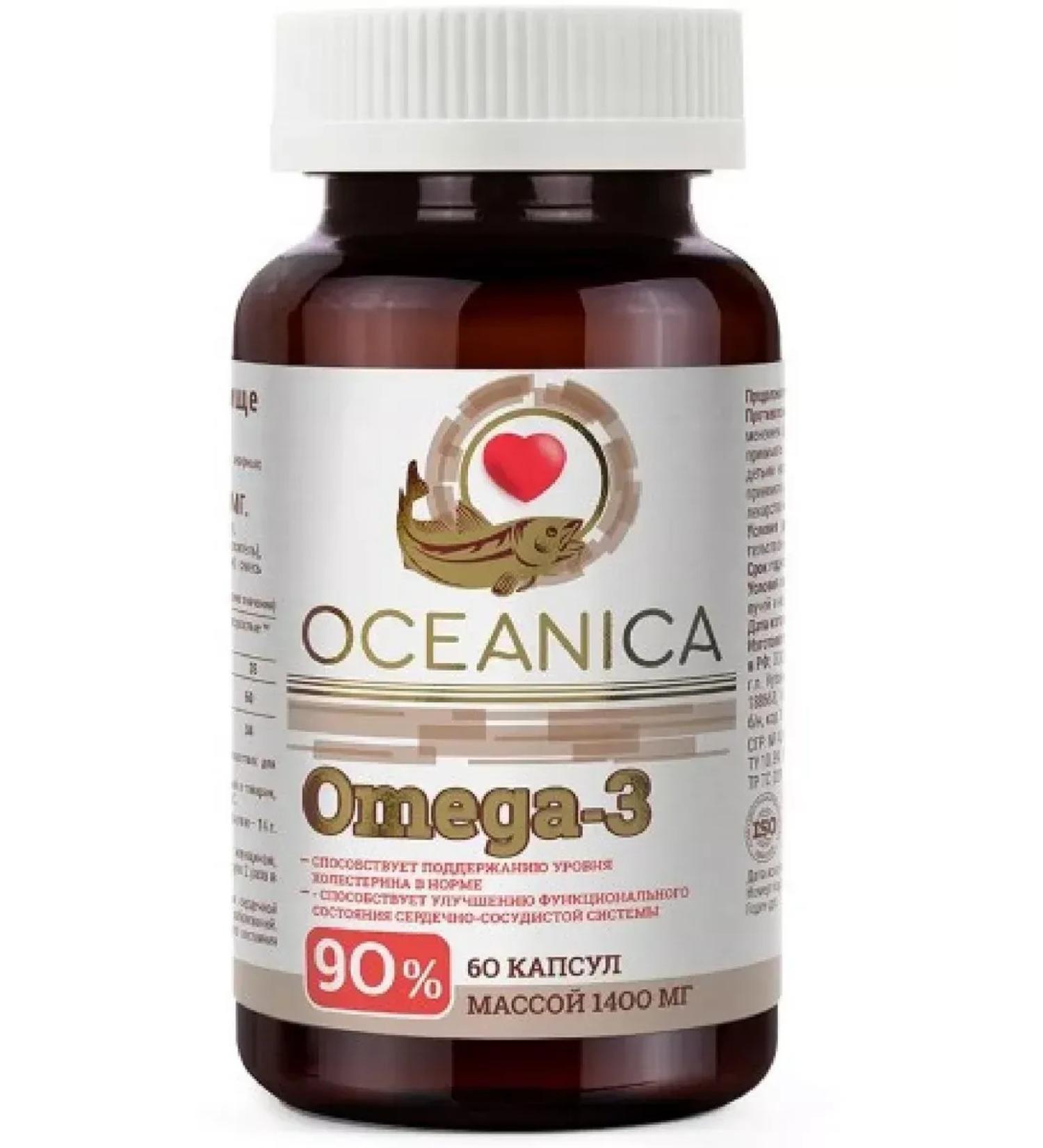 Oceanic Omega 3-90% 60 pcs capsule weighing 1400 m-3pcs
