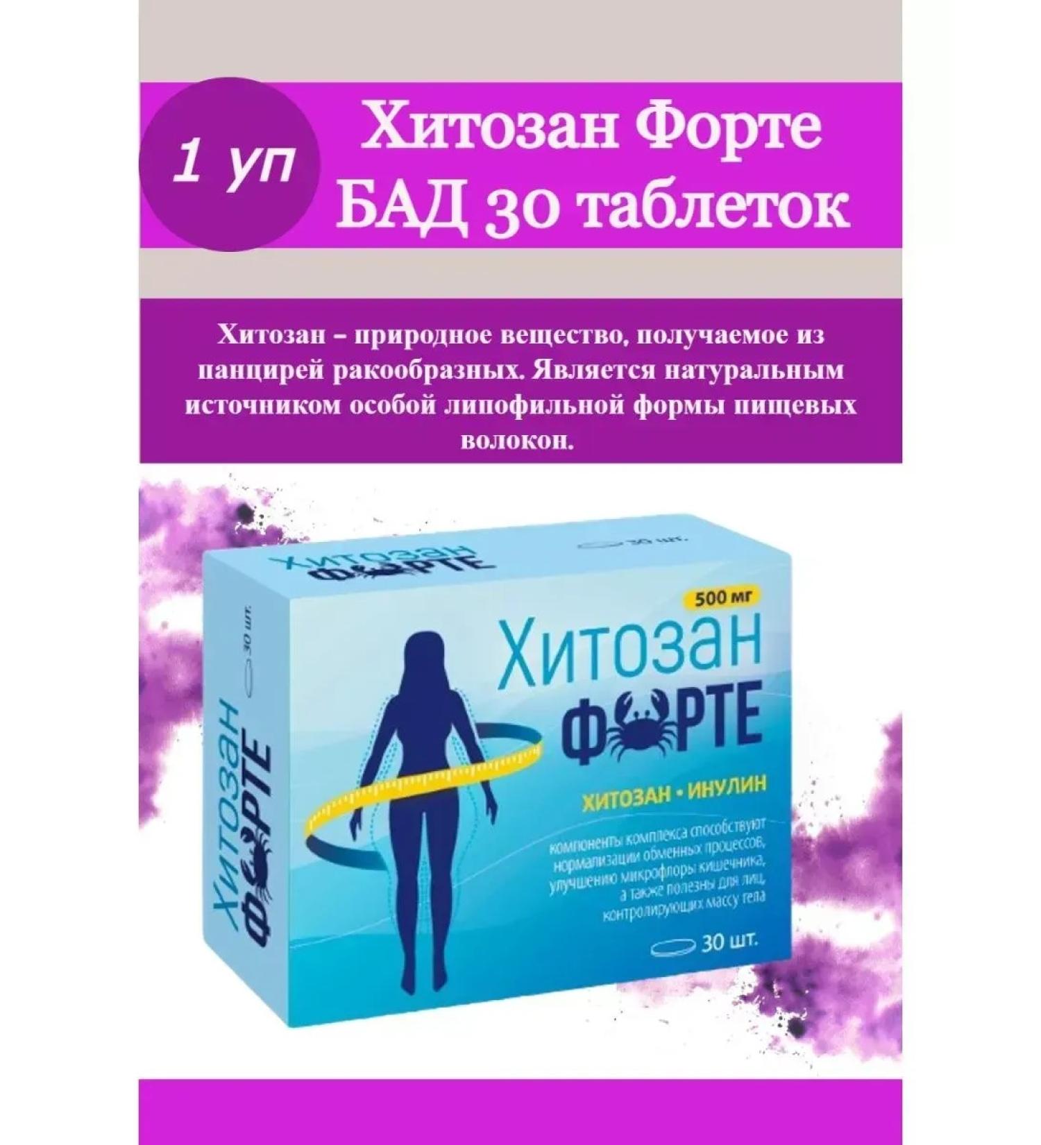 SquareC Hitosan Forte dietary supplement 30 tablets -2 pcs - Buy Online on GoSupps.com