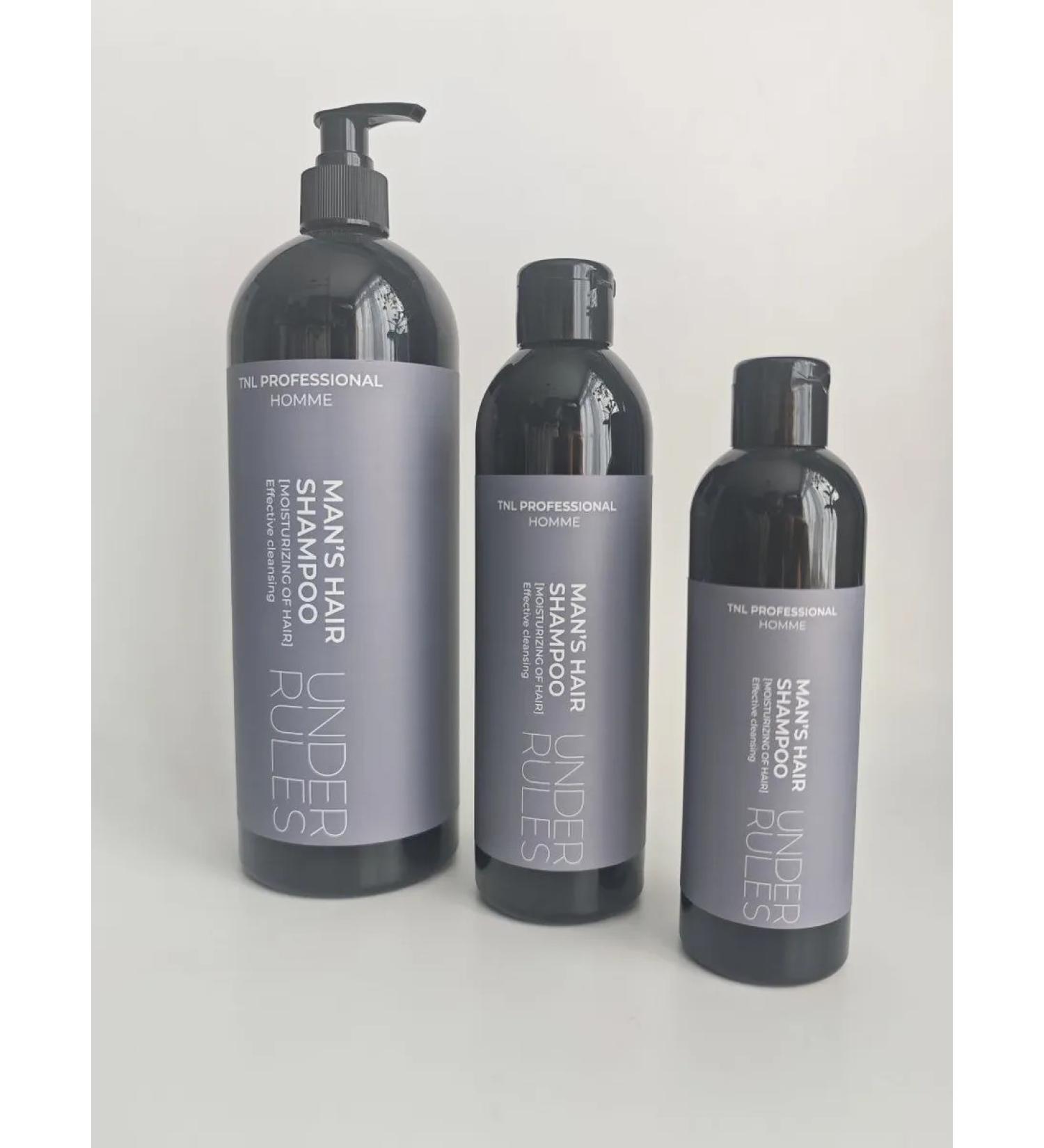 TNL PROFESSIONAL Male moisturizing shampoo with the dispenser Under Rules - Buy Online on GoSupps.com