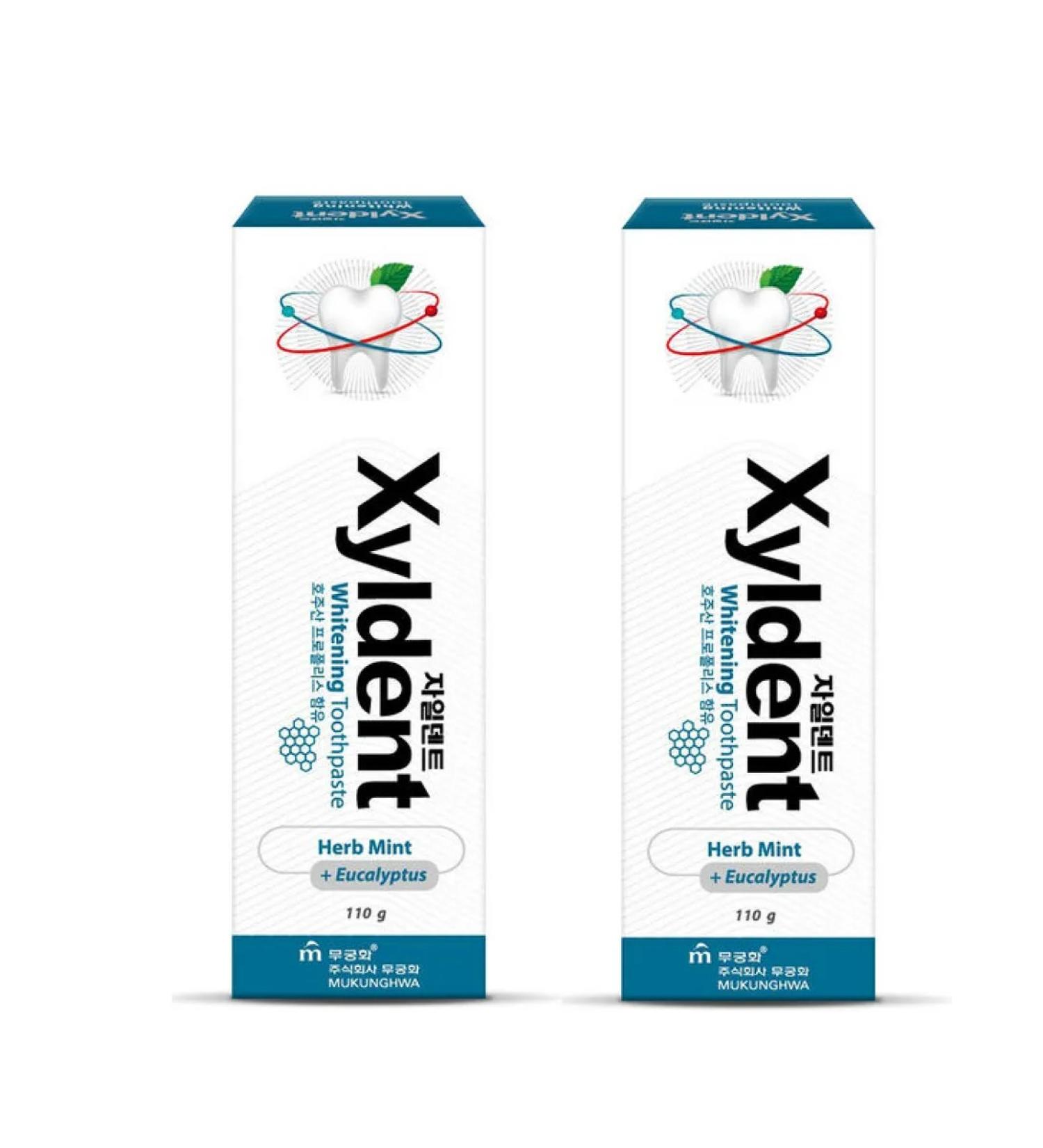 Xyldent Whitening toothpaste herbs and eucalyptus 110 g 2 pcs