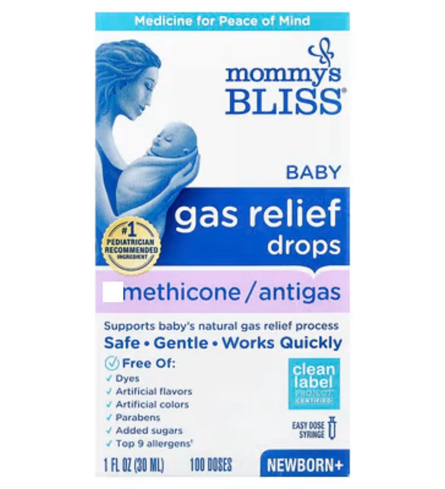 Mommy's Bliss Baby Gas from gas formation and discomfort of the kids
