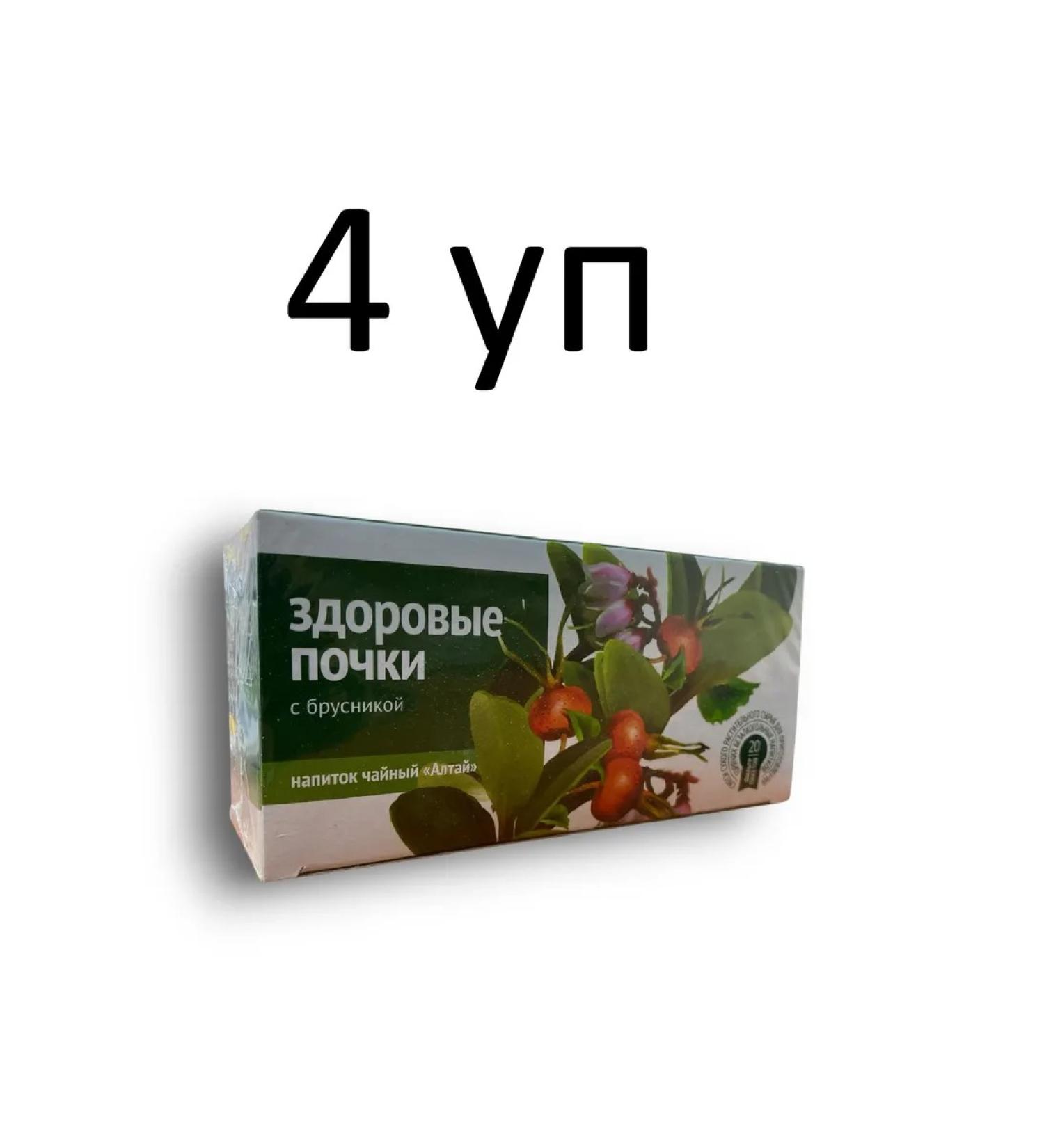 Altai cedar Tea for healthy buds with lingonberries 20 packs 4 units