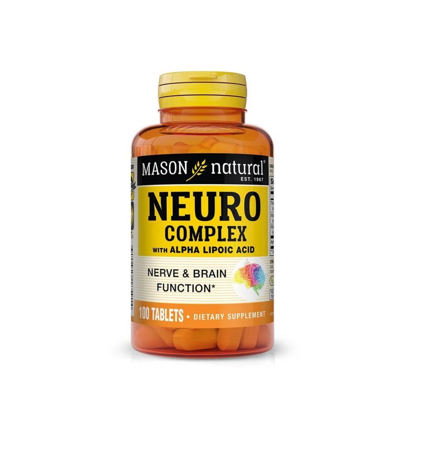 Mason Natural Neuro Complex with Alpha Lipolic Acid 100tab. Mason USA - Buy Online on GoSupps.com