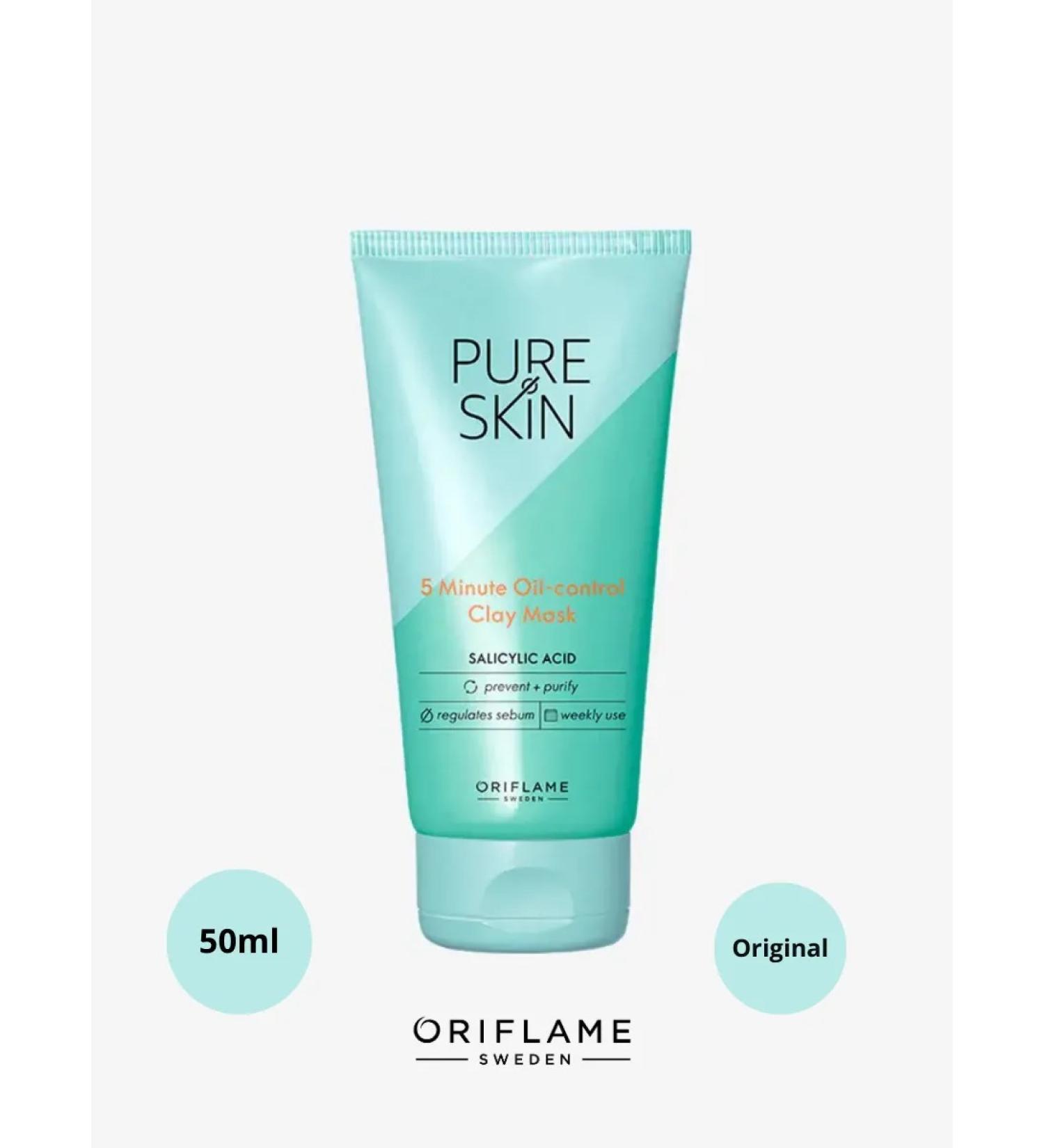 Oriflame Face mask with clay pure skin Pue Skin  - Buy Online on GoSupps.com