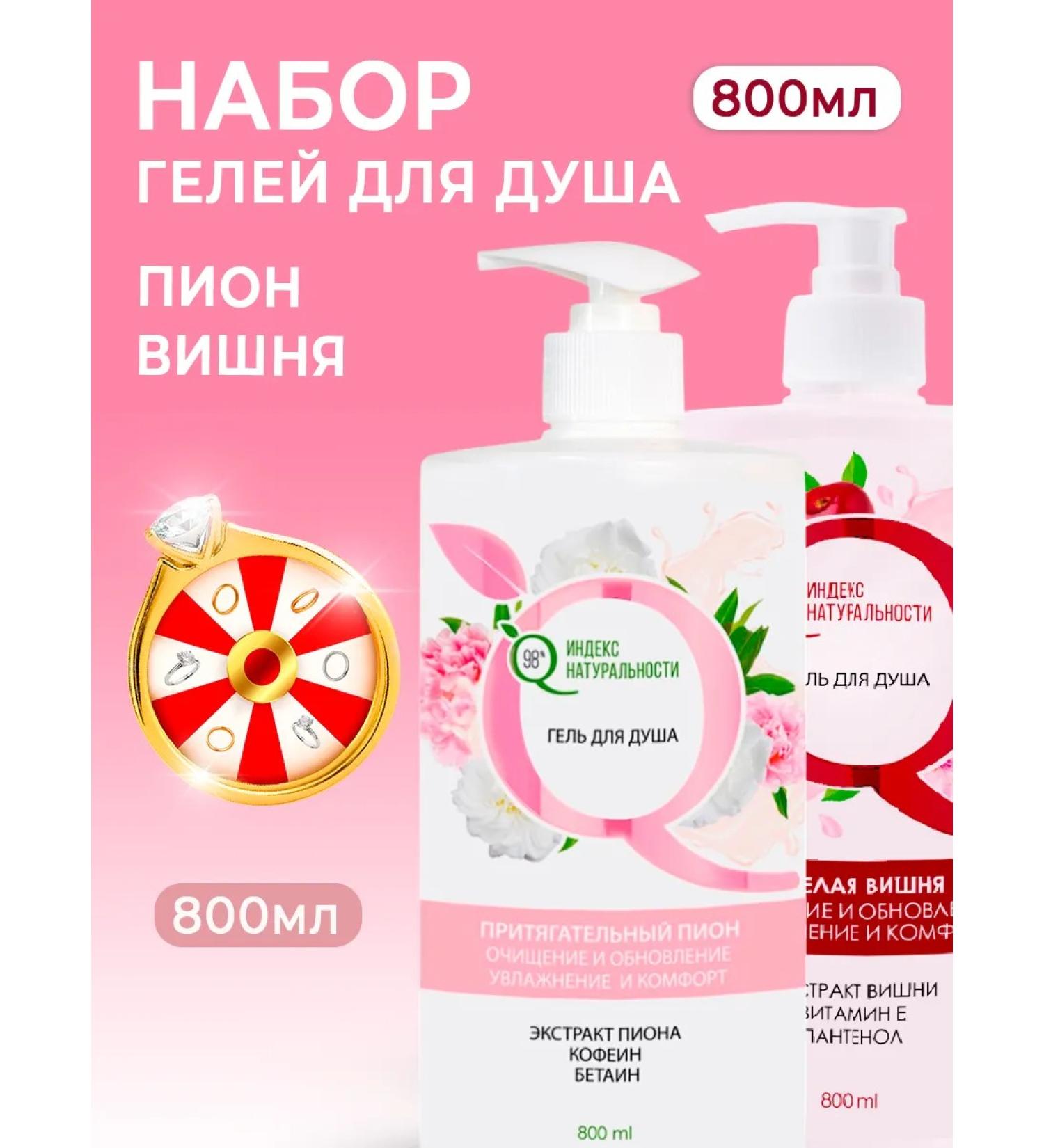 Naturalness Index Women's shower gels set 2 pcs - Buy Online on GoSupps.com