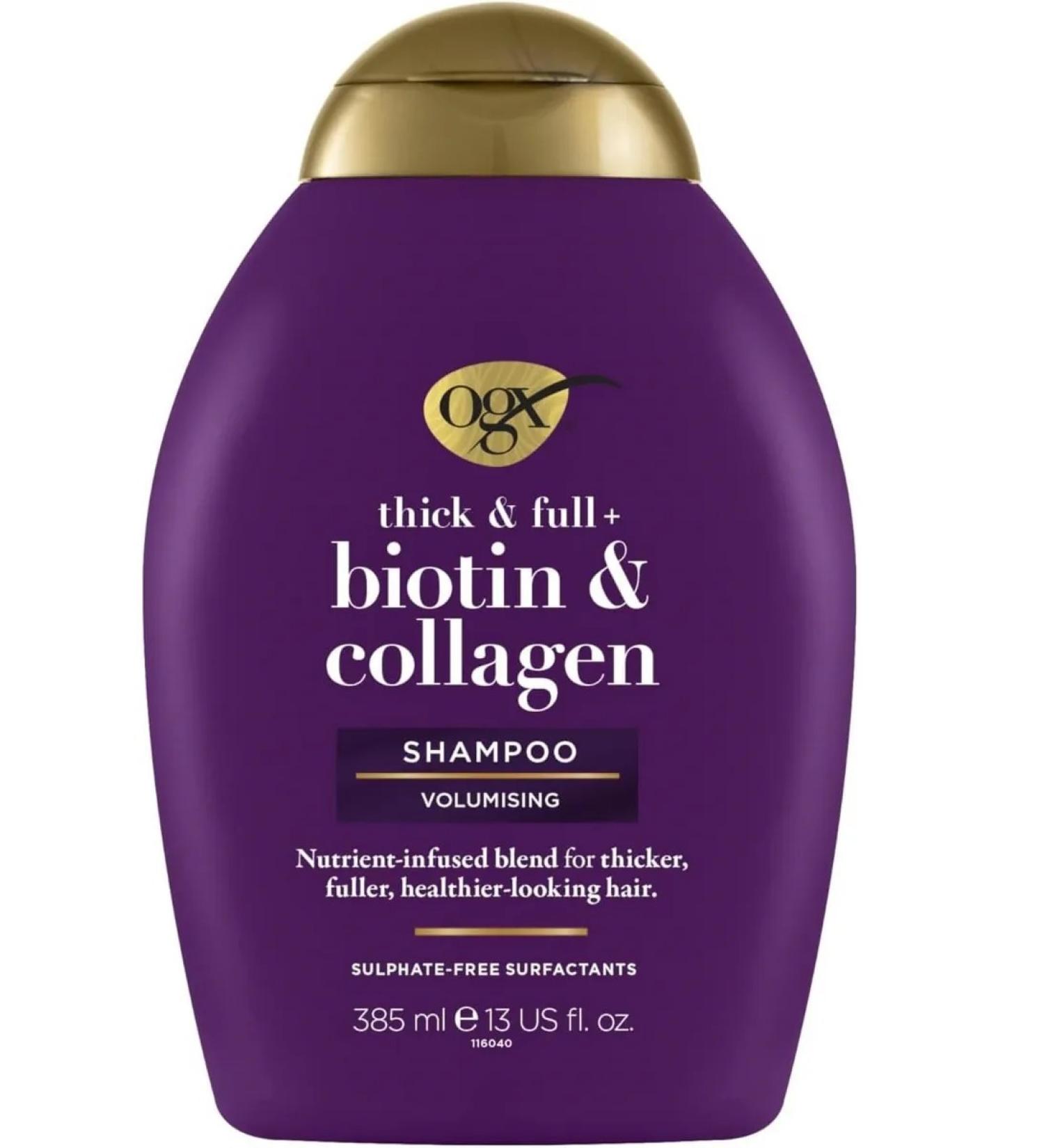 OGX Shampoo for volume with biotin and collagen 385ml - Buy Online on GoSupps.com
