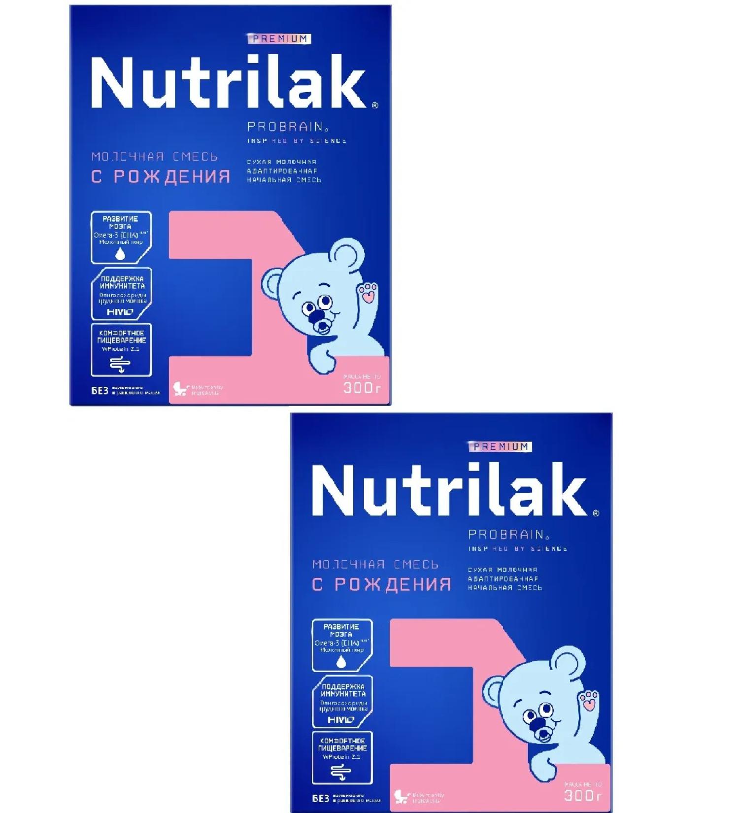 Nutrilak A mixture of dry dairy adapted to 6 months 300g 2 pcs - Buy Online on GoSupps.com