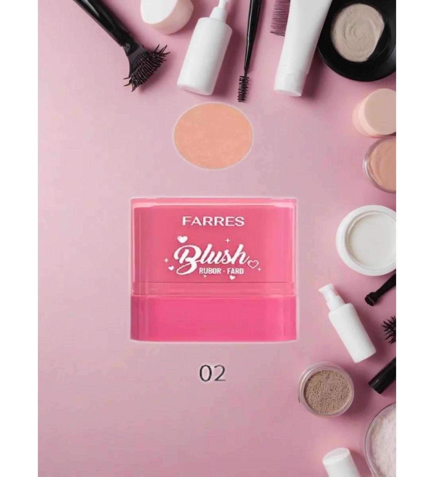 FARRES Blue Steak 3b1 Rubor Fard Blush 02 - Buy Online on GoSupps.com