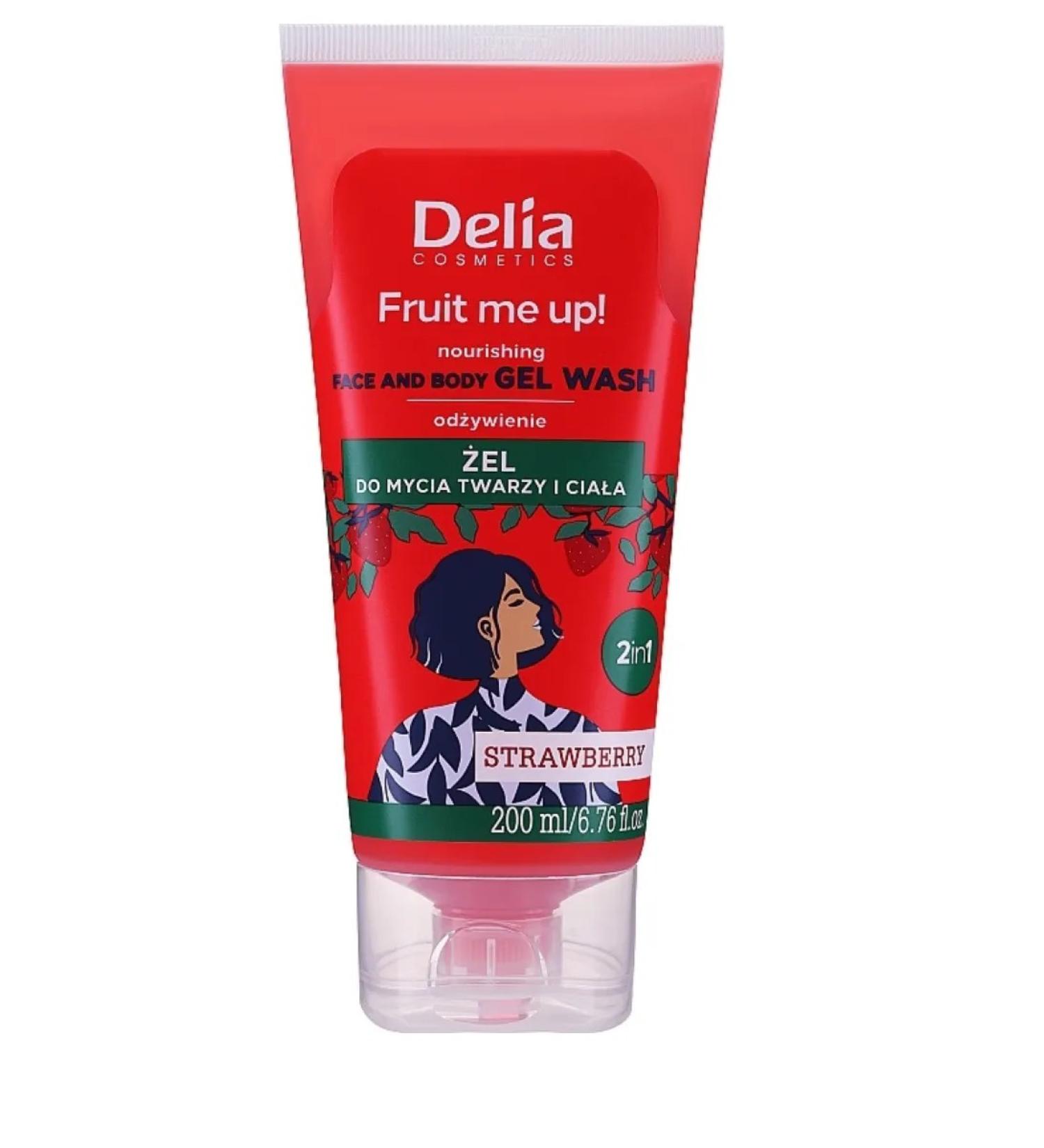Delia Face and body gel with strawberry aroma