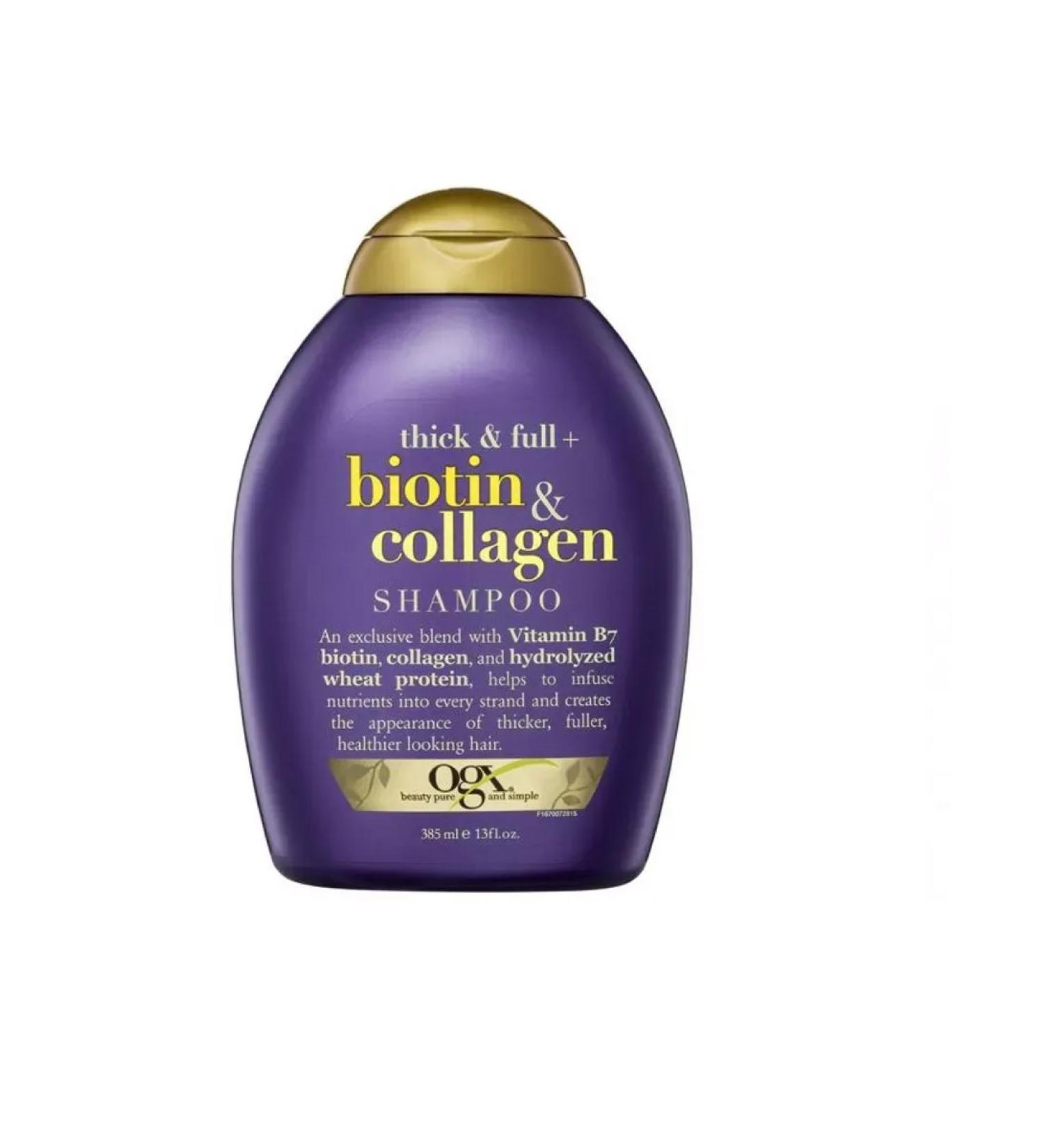 OGX Hair shampoo with biotin and collagen 385 g - Buy Online on GoSupps.com