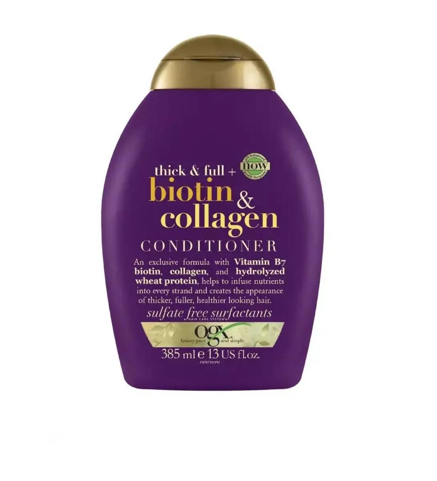 OGX Air conditioning with biotin and collagen 385 ml - Buy Online on GoSupps.com