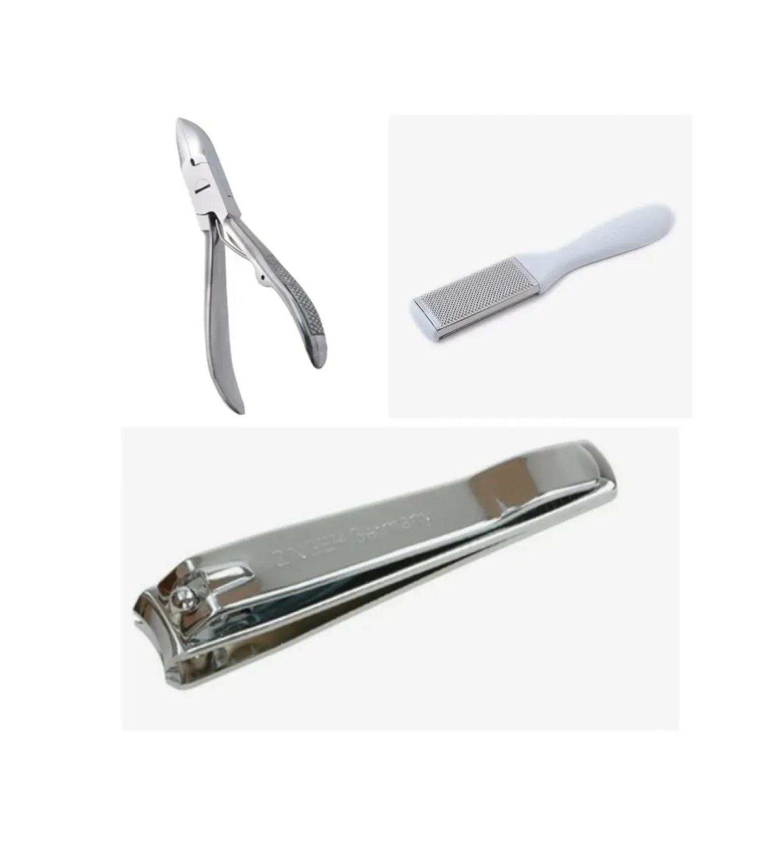 ZINGER Metal grater+pedicure pieces+clipper large - Buy Online on GoSupps.com