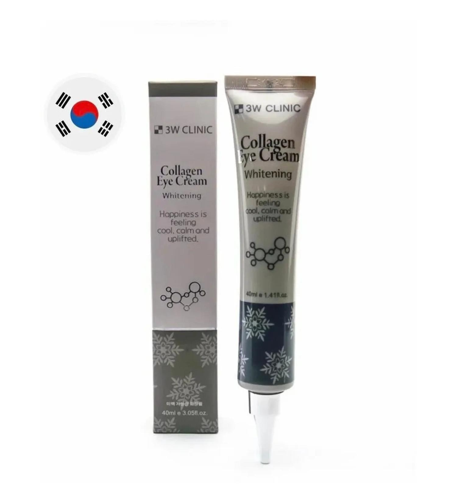 3W Clinic Cream from dark circles and wrinkles around the eyes with collagen - Buy Online on GoSupps.com