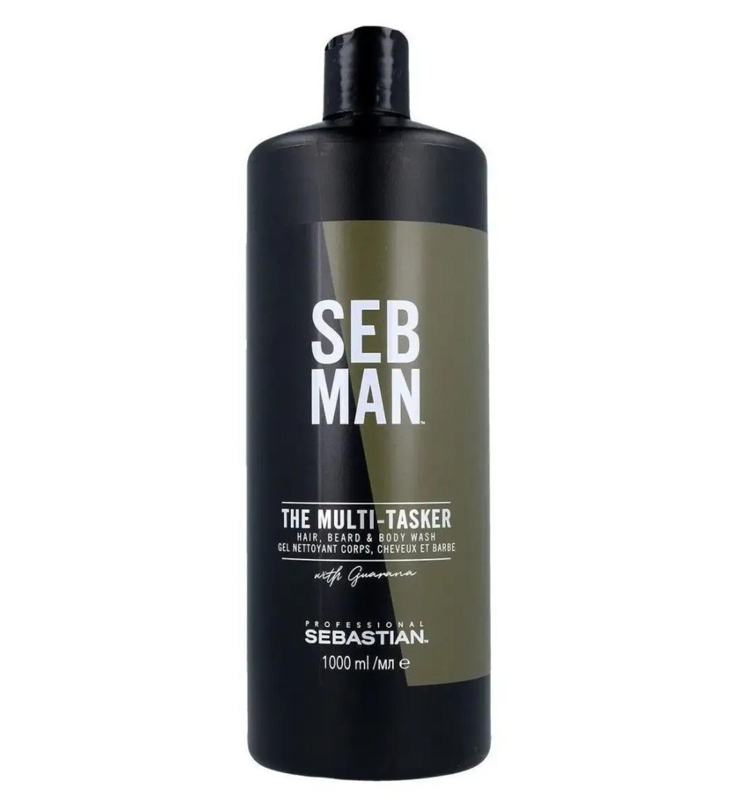 SEBASTIAN PROFESSIONAL Shampoo 3 in 1 Sebastian Seb Man the Multi-Tasker 1000 ml - Buy Online on GoSupps.com
