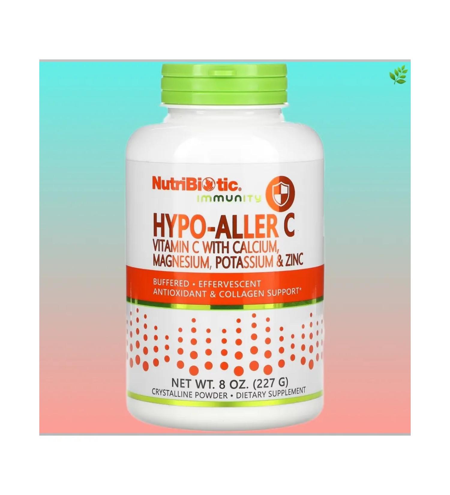 NutriBiotic Vitamin C with calcium magnesium potassium and zinc 227 g