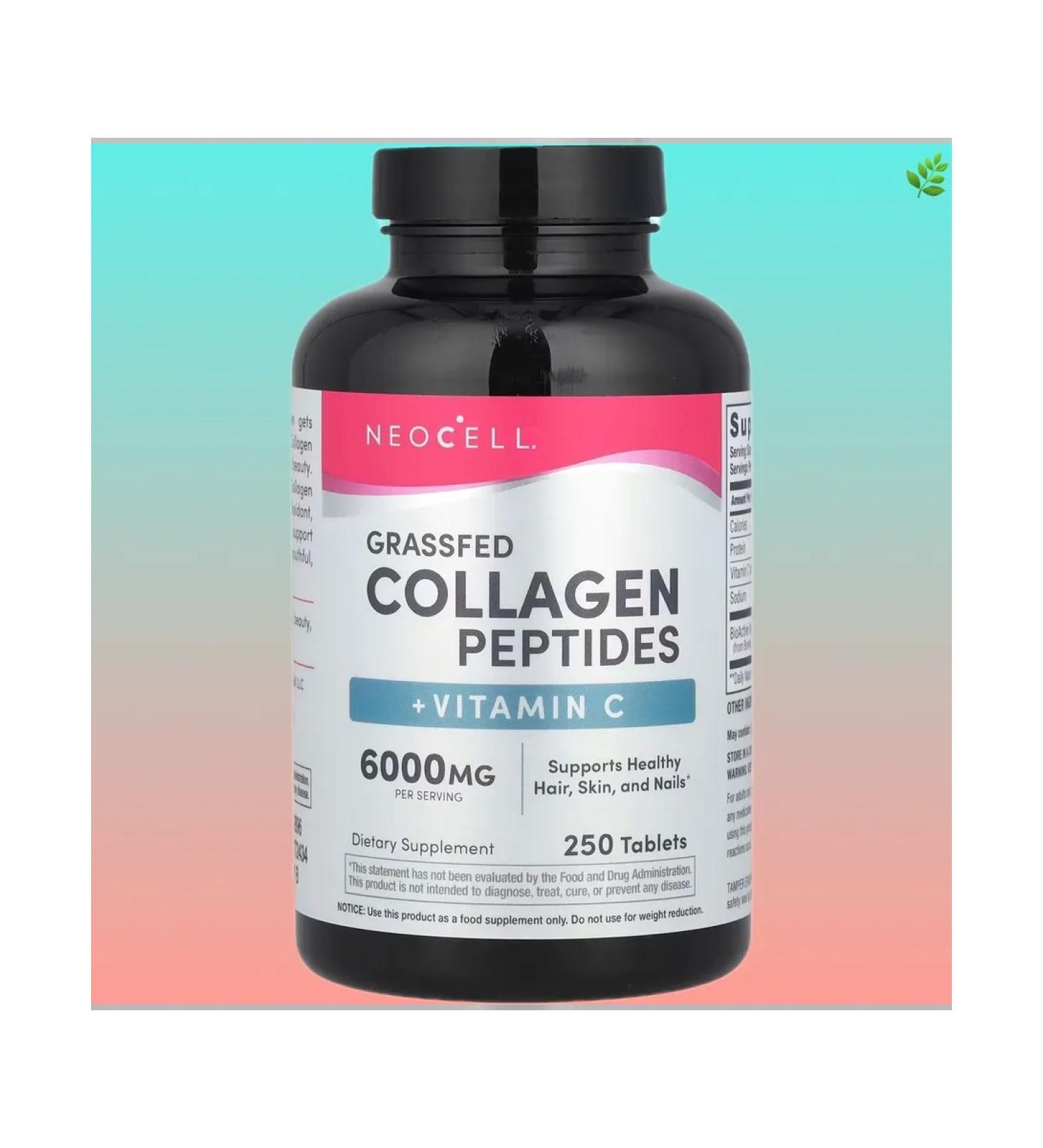 Neocell Collagen peptides + vitamin C 250 tablets
