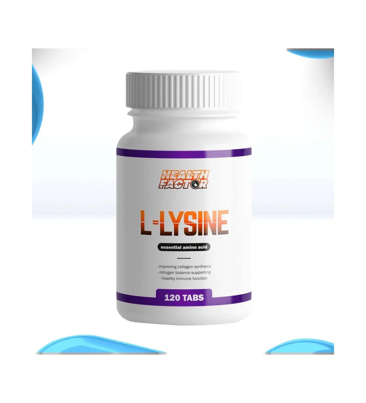 Health Factor L-Lysine Lizin 120 tablets