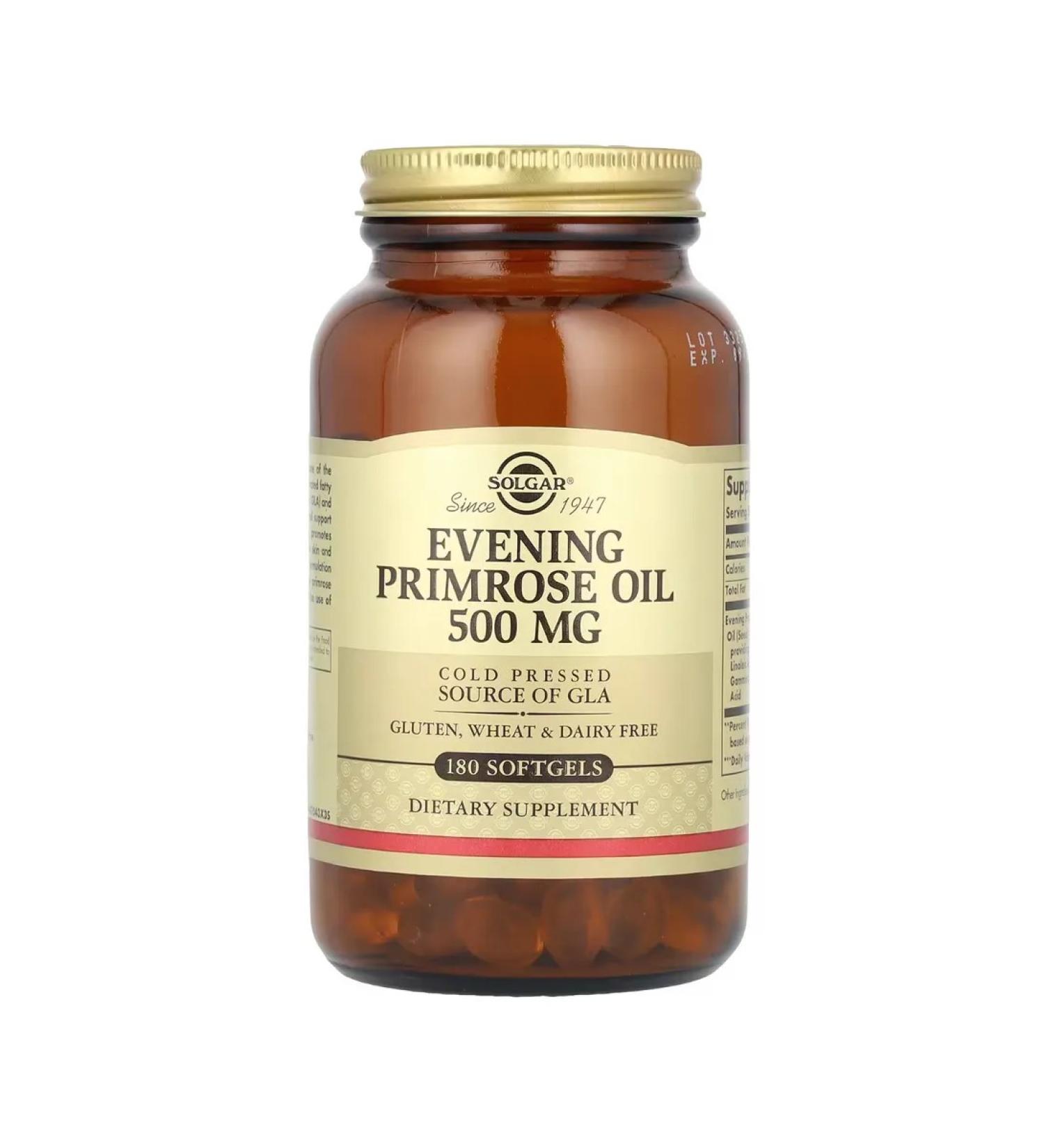 SOLGAR Evening Primrose Oil 500 mg 180 PROMILES OIL