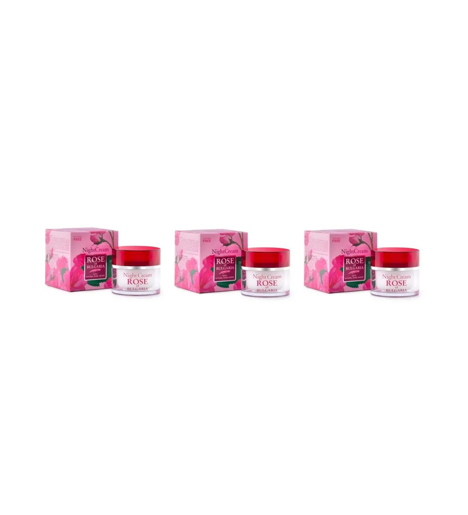 Rose of Bulgaria Night face cream 50 ml x 3 pcs