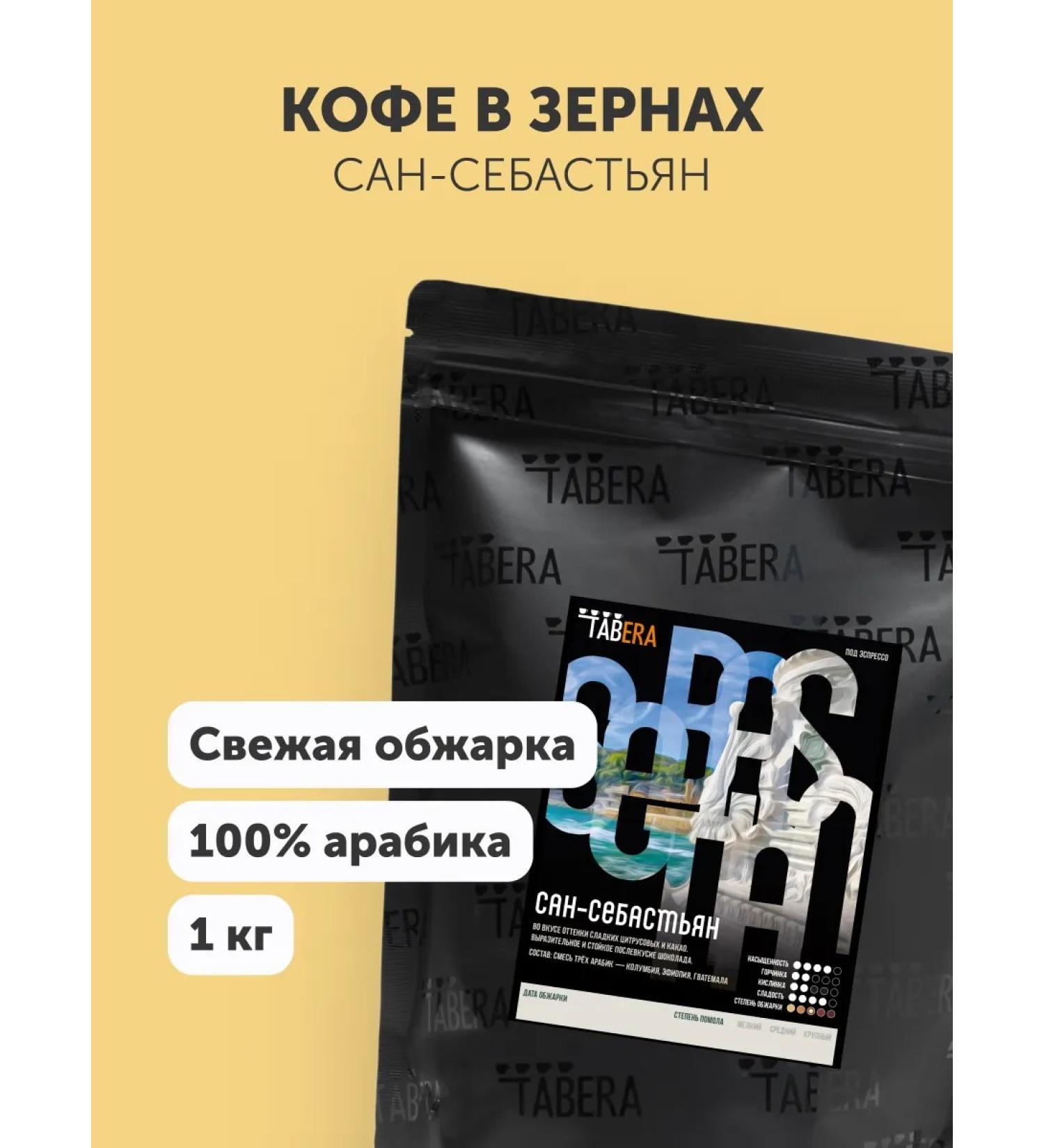 TABERA Coffee in Taber San Sebastian is 100% arabica 1 kg - Buy Online on GoSupps.com
