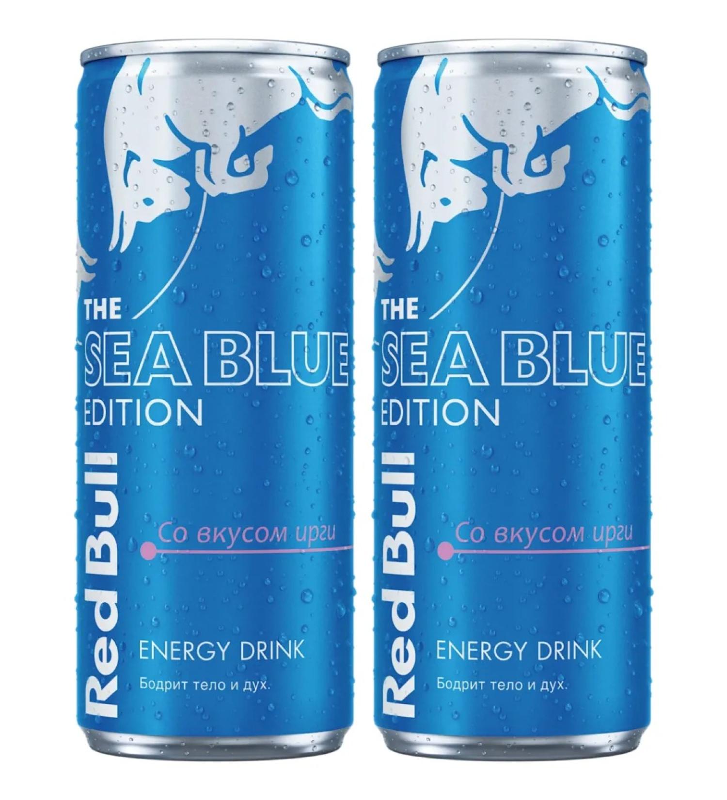 Red Bull Sea Blue Edition with the taste of the Irga 250 ml. (2 pcs.) - Buy Online on GoSupps.com