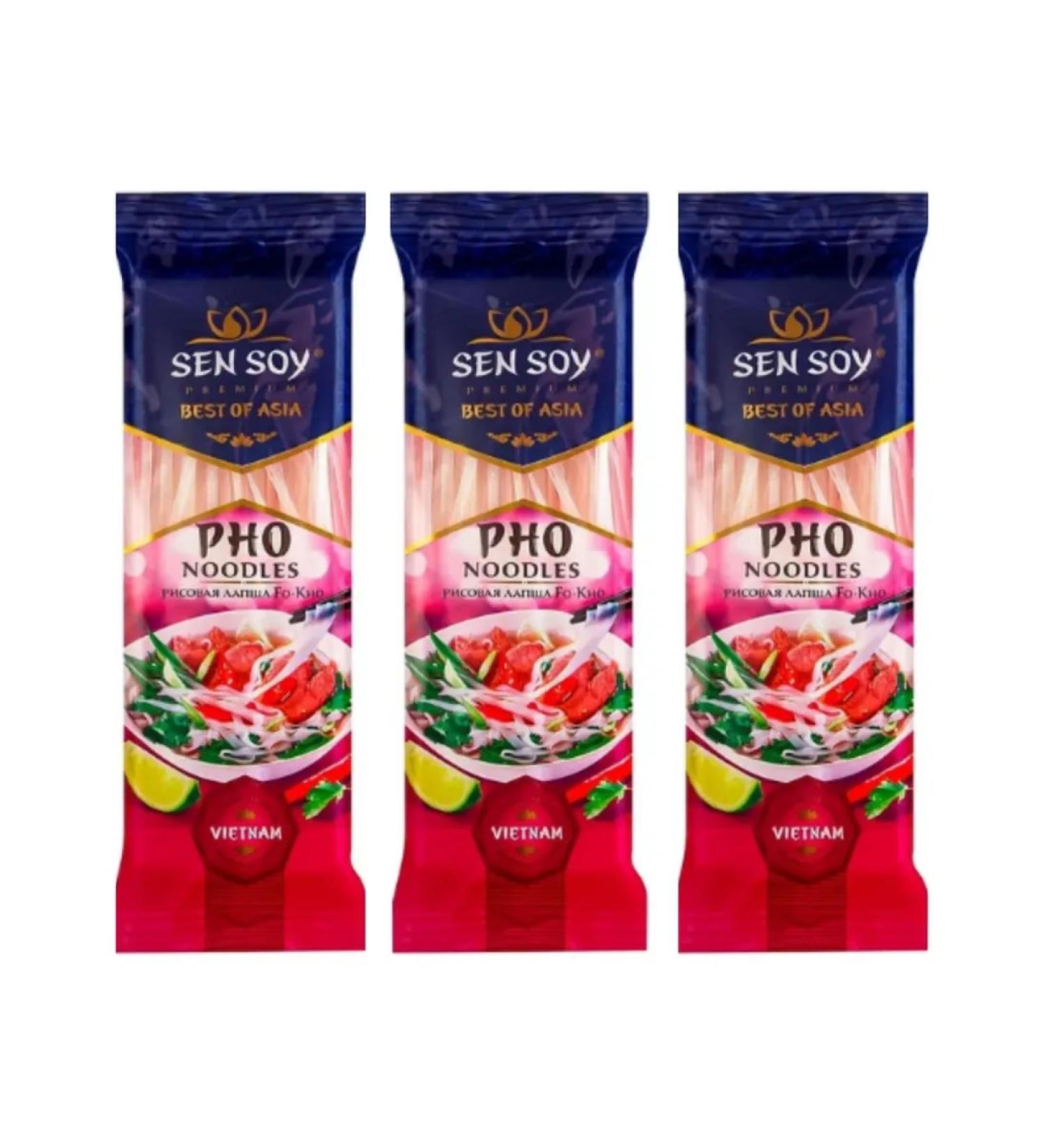 Sen Soy Lapsha rice premium Fo-Kho 200 gr 3 pcs - Buy Online on GoSupps.com