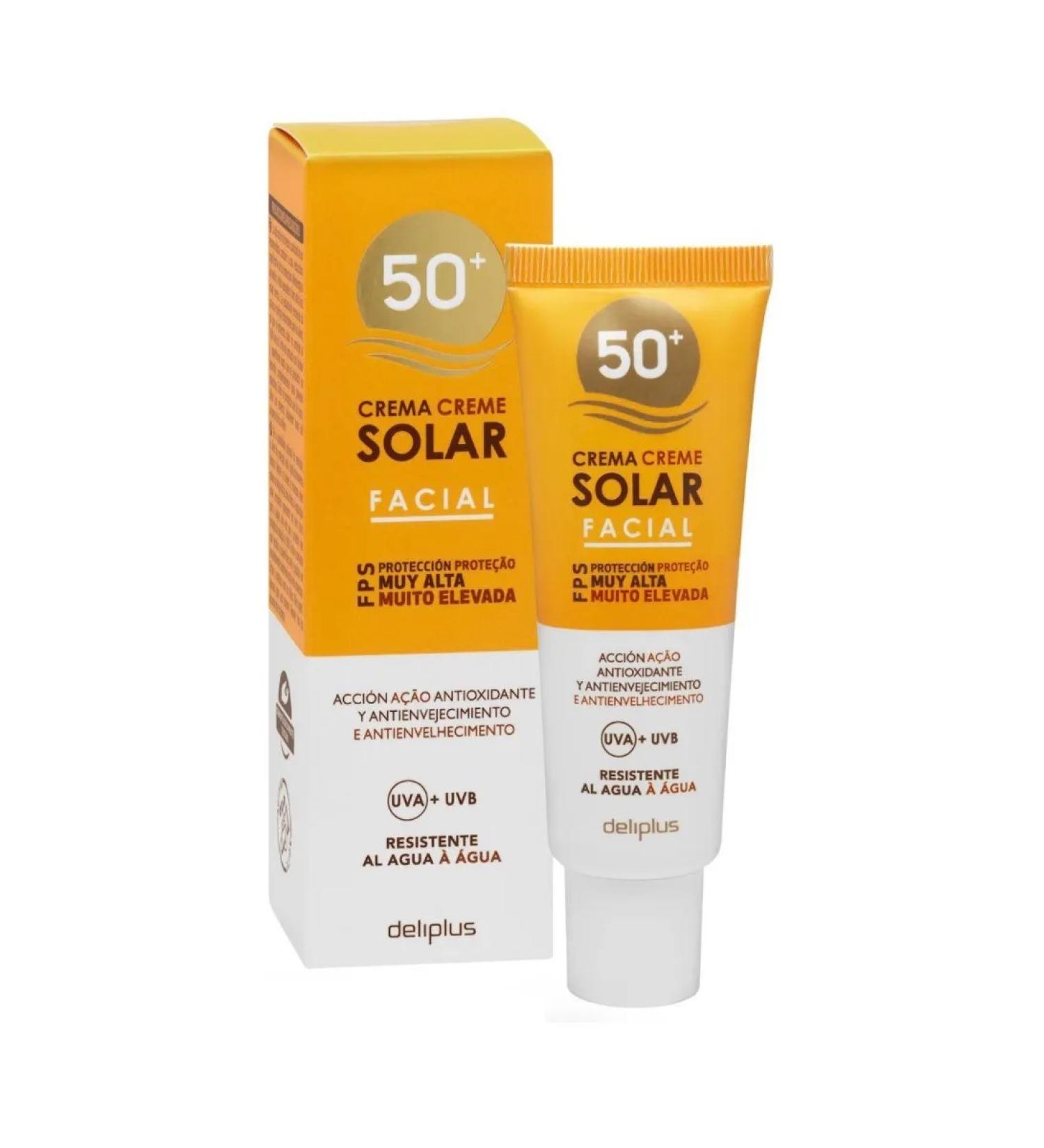 Deliplus Sunscreen for face cream waterproof SPF 50 50ml