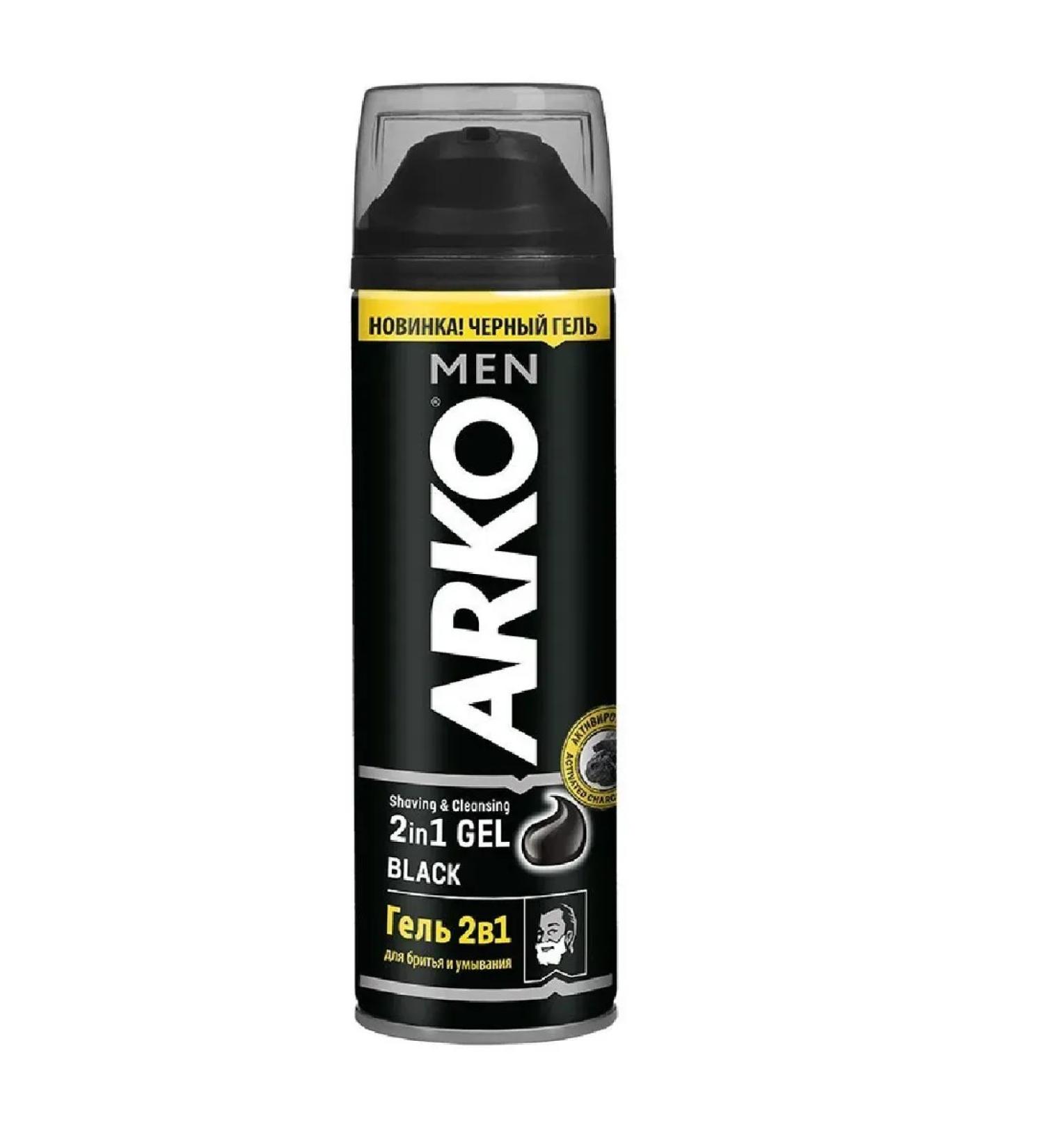 ARKO MEN Black shaving and washing gel 200ml