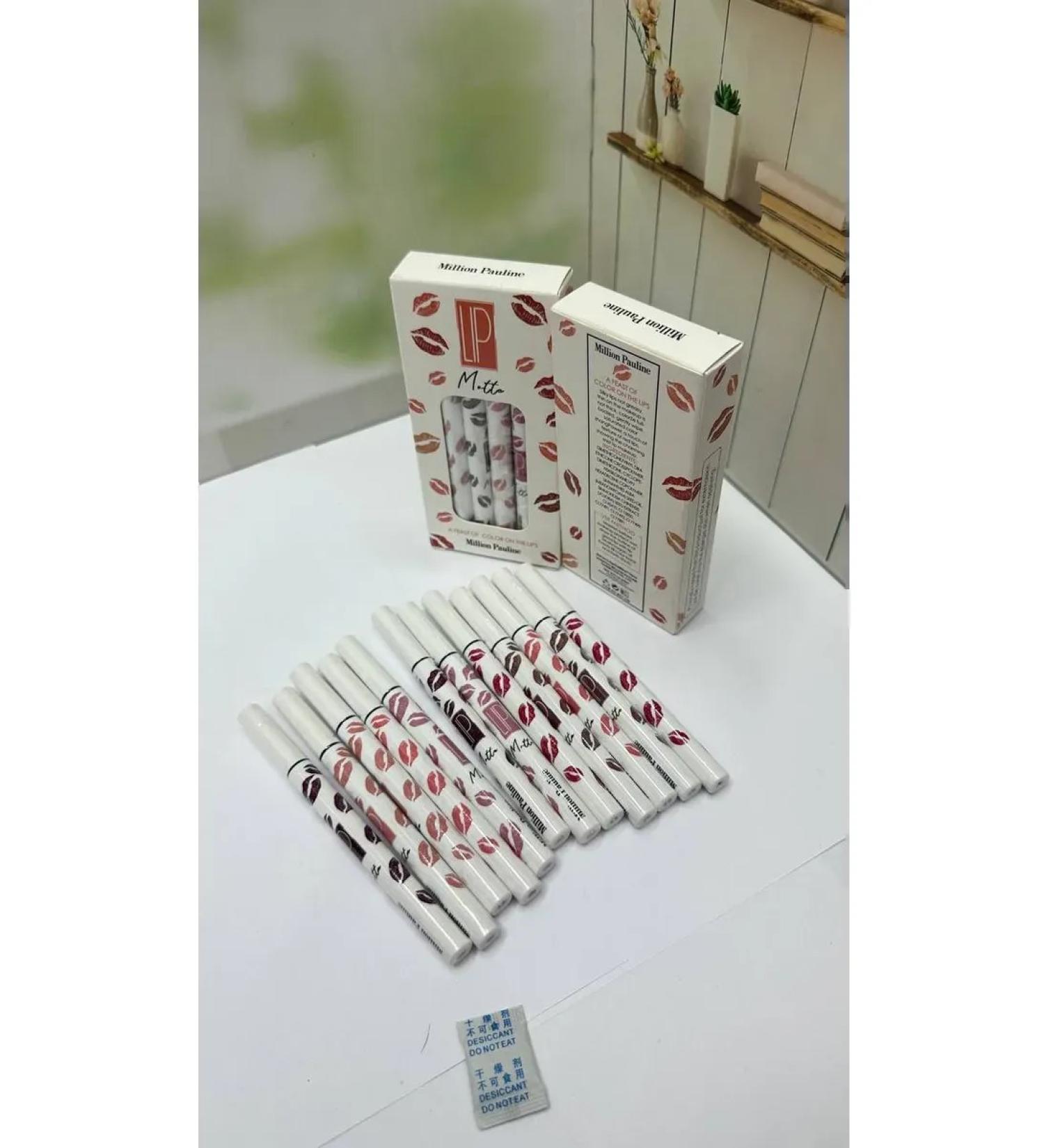 Sabbi Cosmetics Lipstick-marker for lips set of 12pcs matte