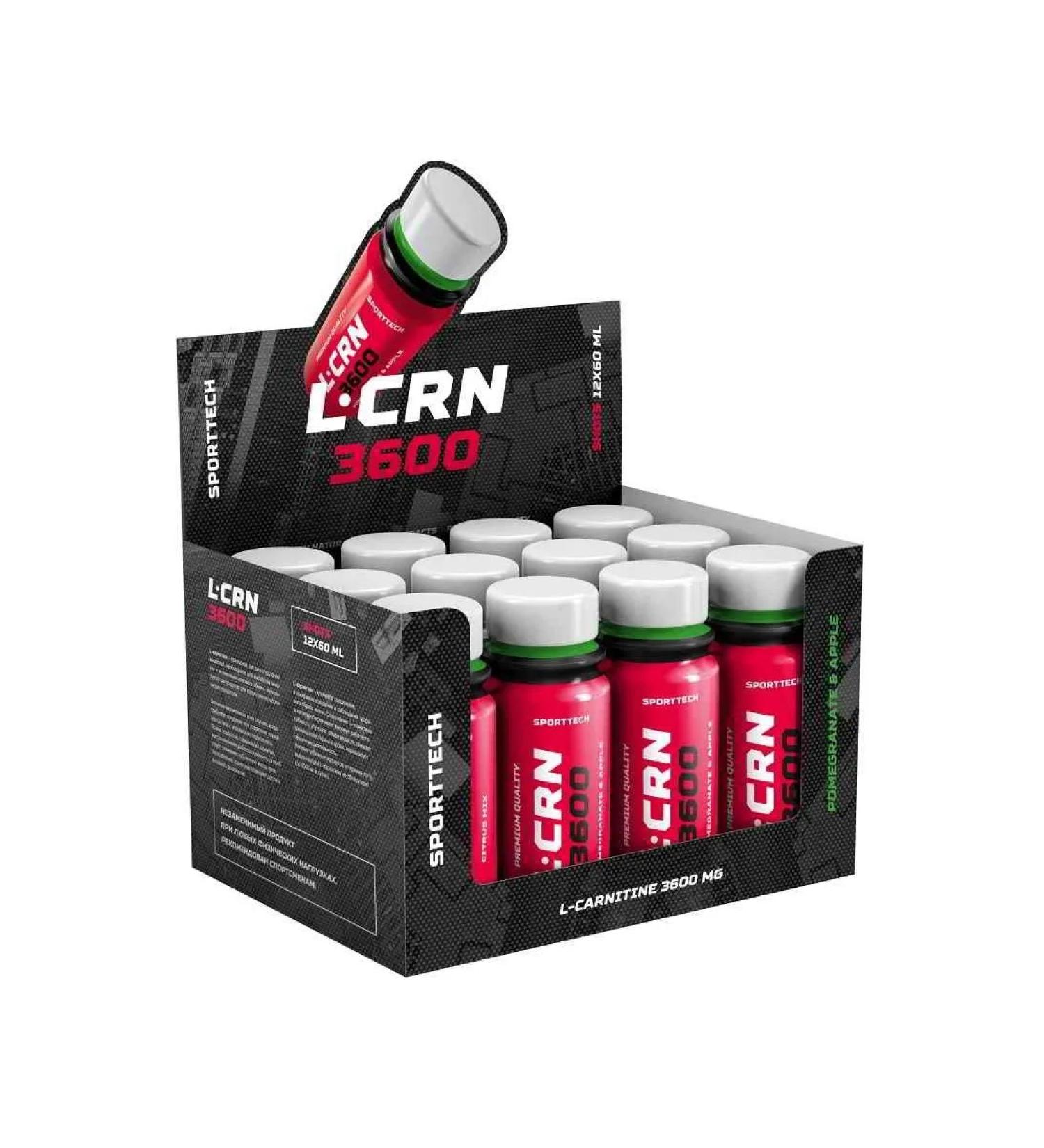 Sports technologies Liquid L-carnitine 3600-60 ml 12 bout grenade-yobloko