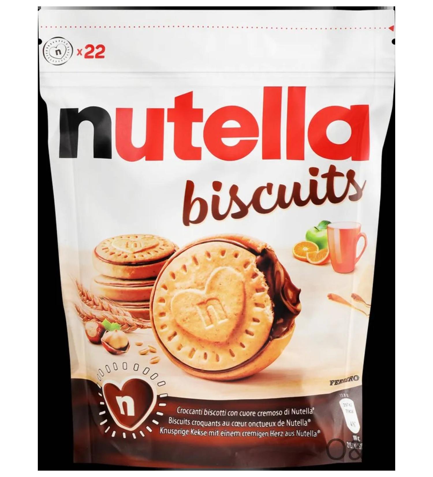 Nutella cookies with cocoa cream