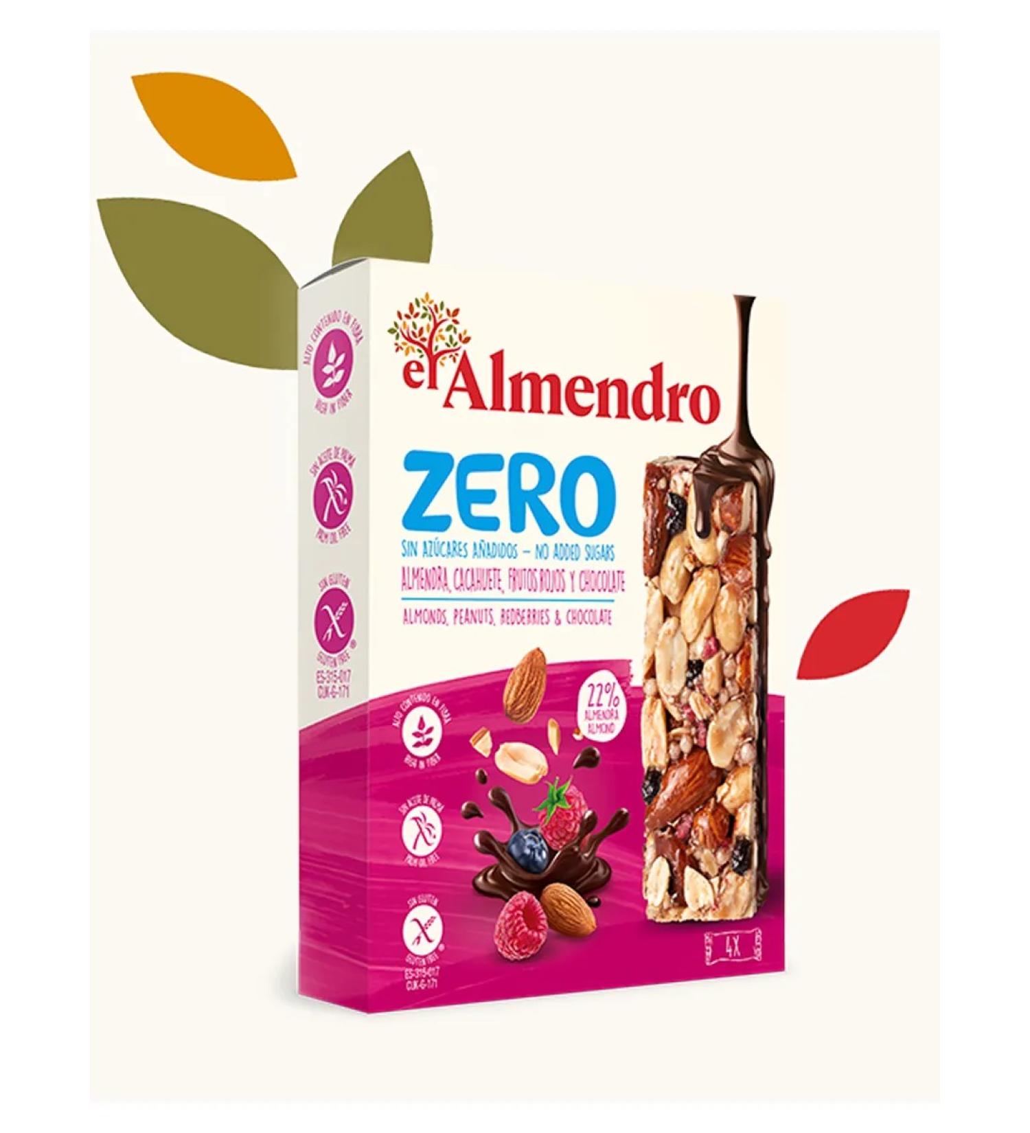 El Almendro Baton without sugar from almonds with berries and chocolate 120g - Buy Online on GoSupps.com