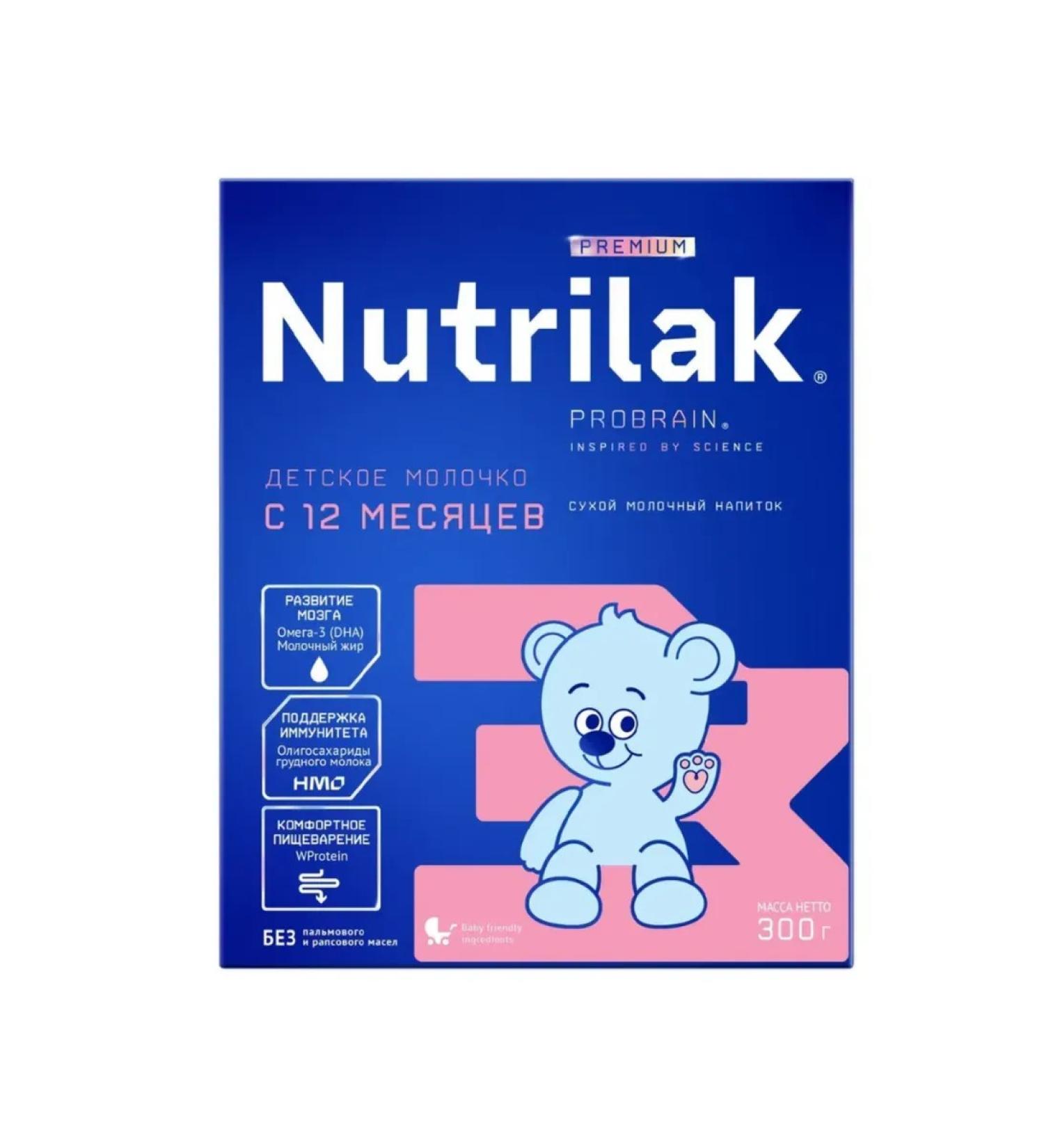 Nutrilak Milk mix 12+ month Premium 3 dry 300 g - Buy Online on GoSupps.com