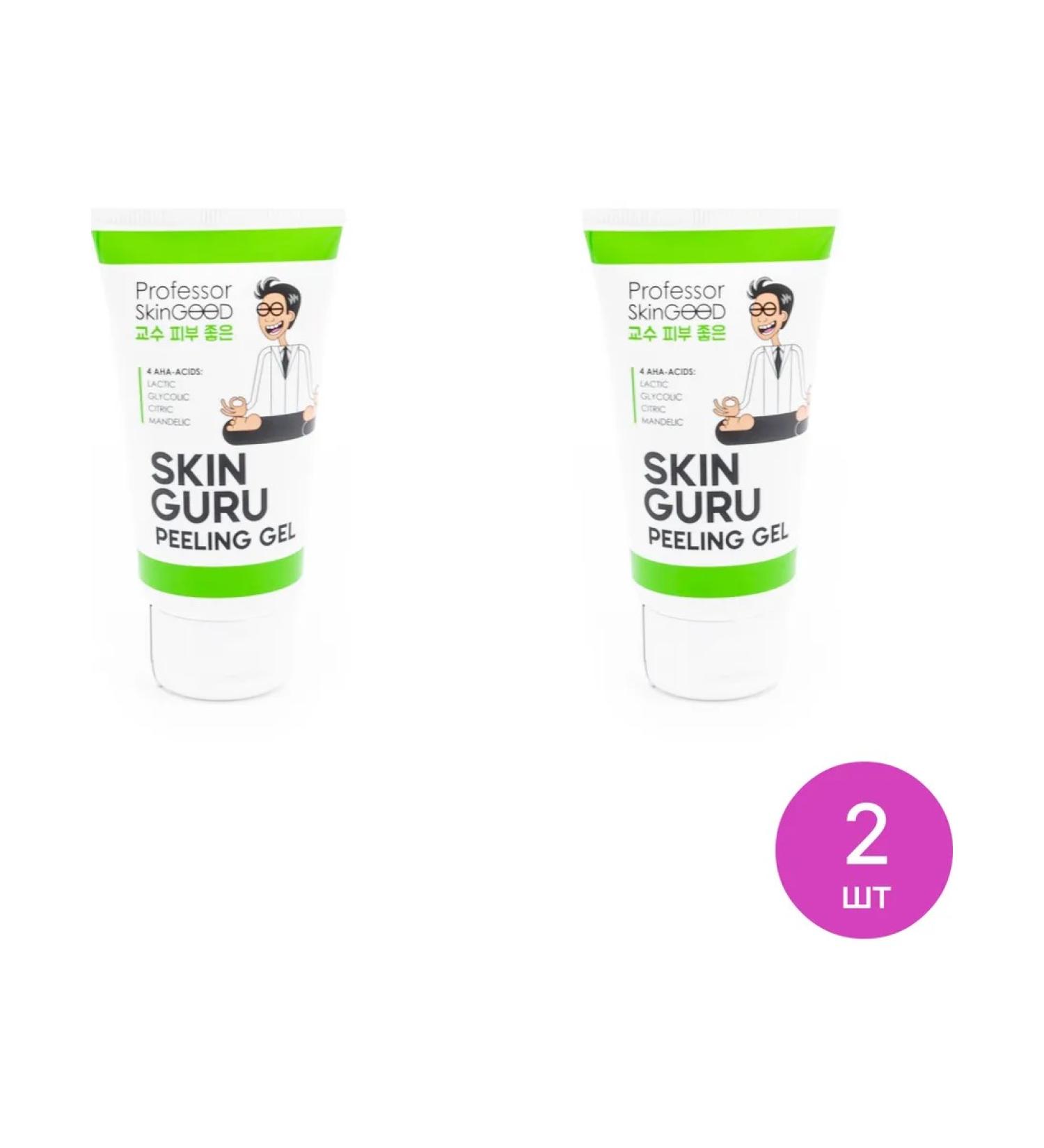 PROFESSOR SKINGOOD Skin Guru Peeling Gel Facial Pilling Scrap 45ml 2 pcs - Buy Online on GoSupps.com