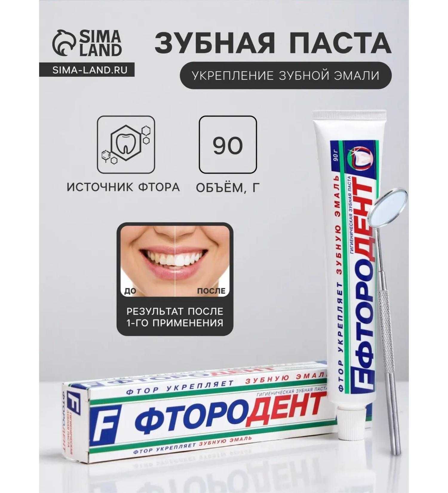 Spring (hygiene) Toothpaste fluorodente strengthening enamel 90g - Buy Online on GoSupps.com