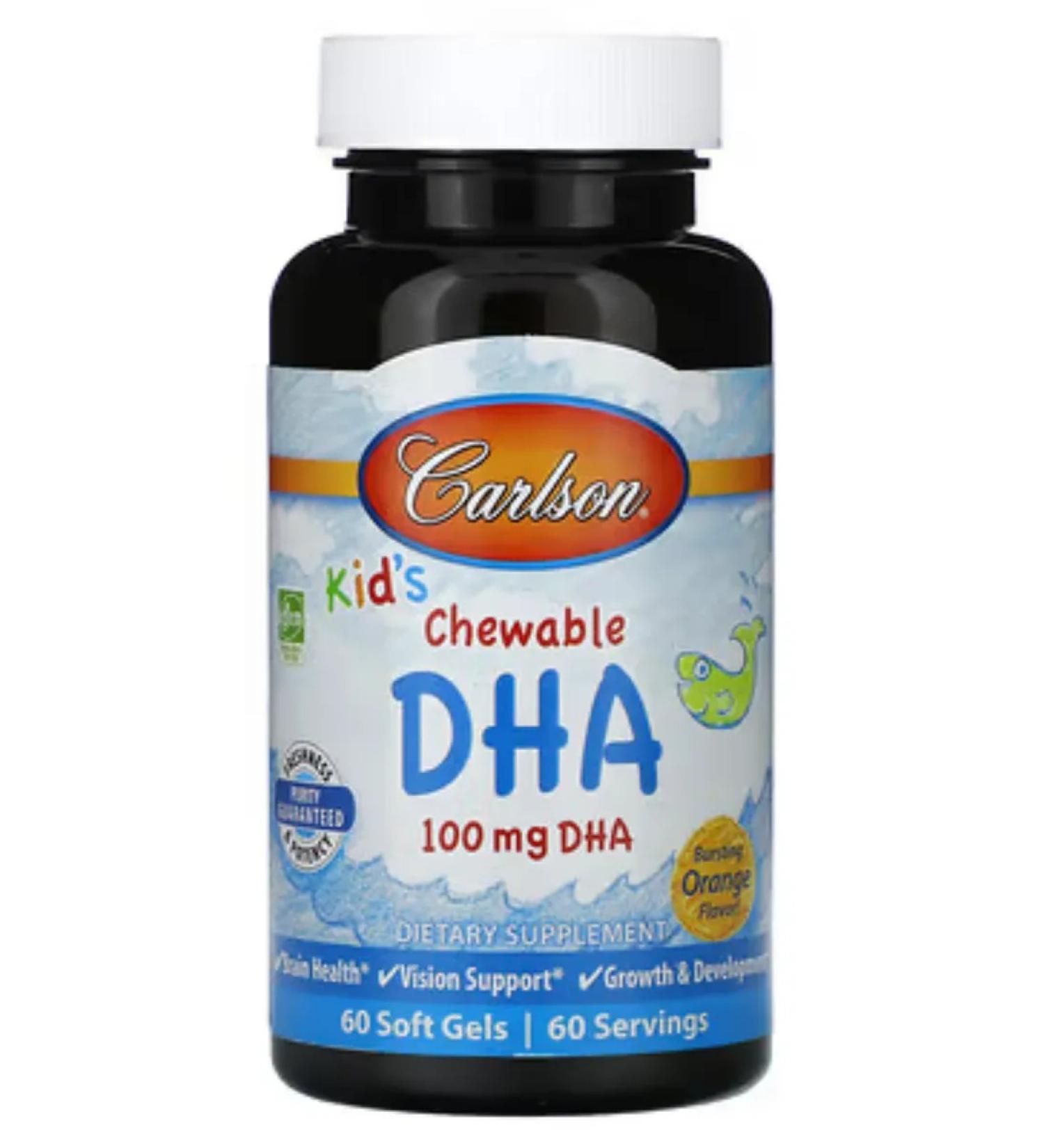Carlson Labs DHA DGK 100 mg chewing for children omega 3