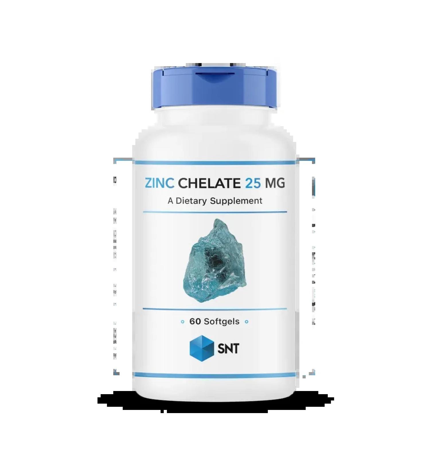 SNT Zinc Hhelat ZINC Chelate 25 mg 60 capsules - Buy Online on GoSupps.com