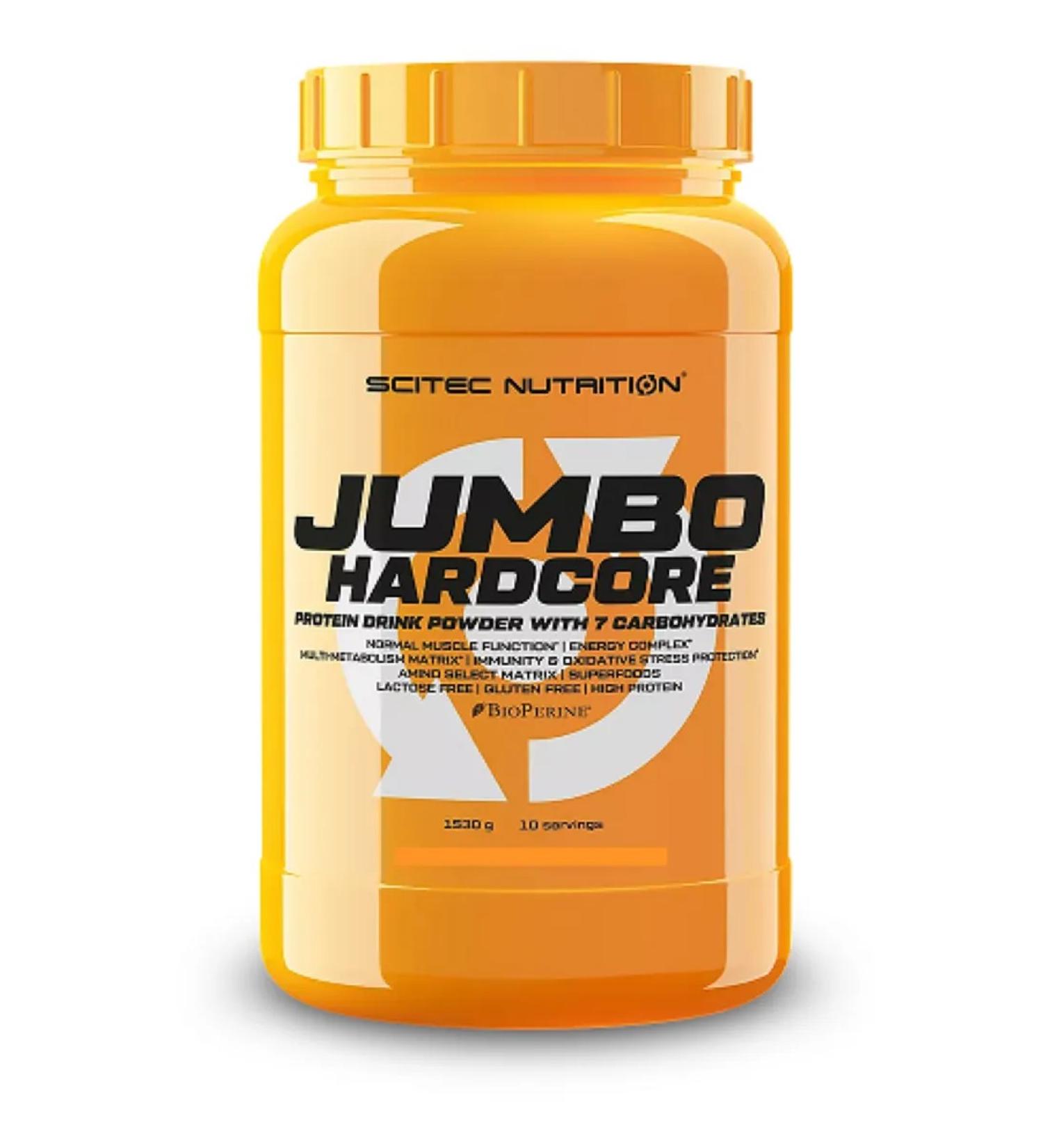 Scitec Nutrition Gainer for gaining mass Scitec Jumbo Hardcore 1530 G Banana - Buy Online on GoSupps.com