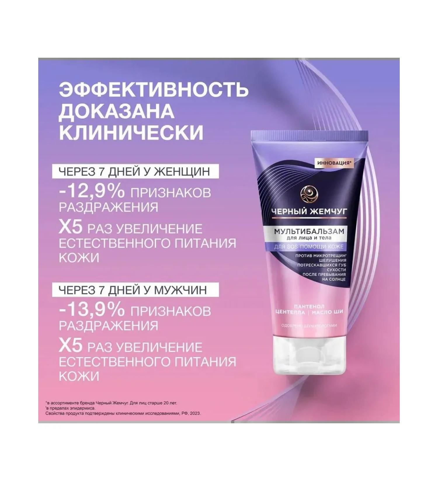 BLACK PEARL Multibals for the face and body with panthenol 50 ml - Buy Online on GoSupps.com