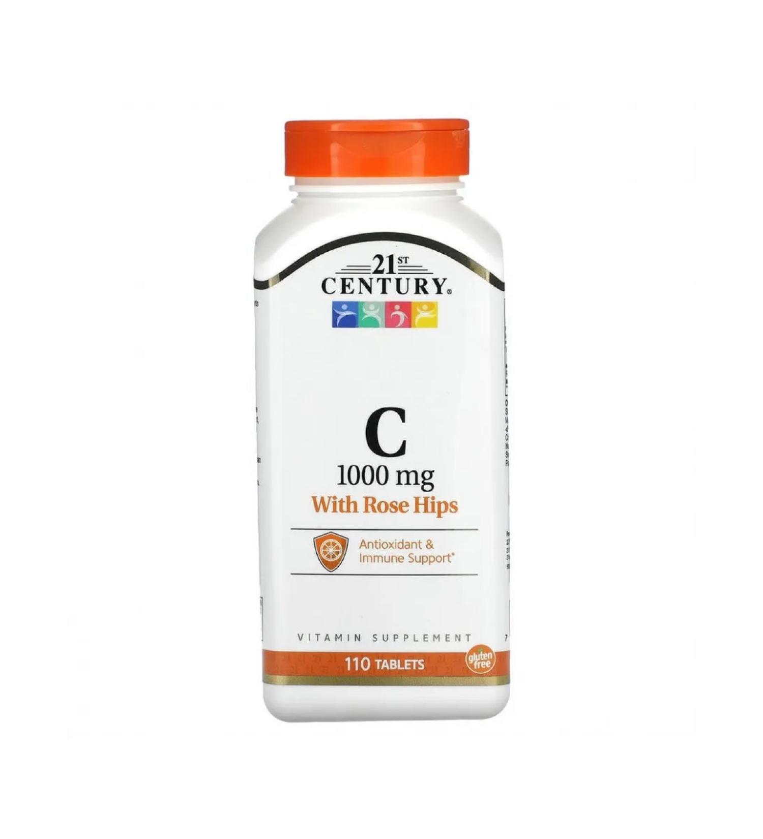 21st century vitamin C with rosehip fruits 1000 mg 110pcs